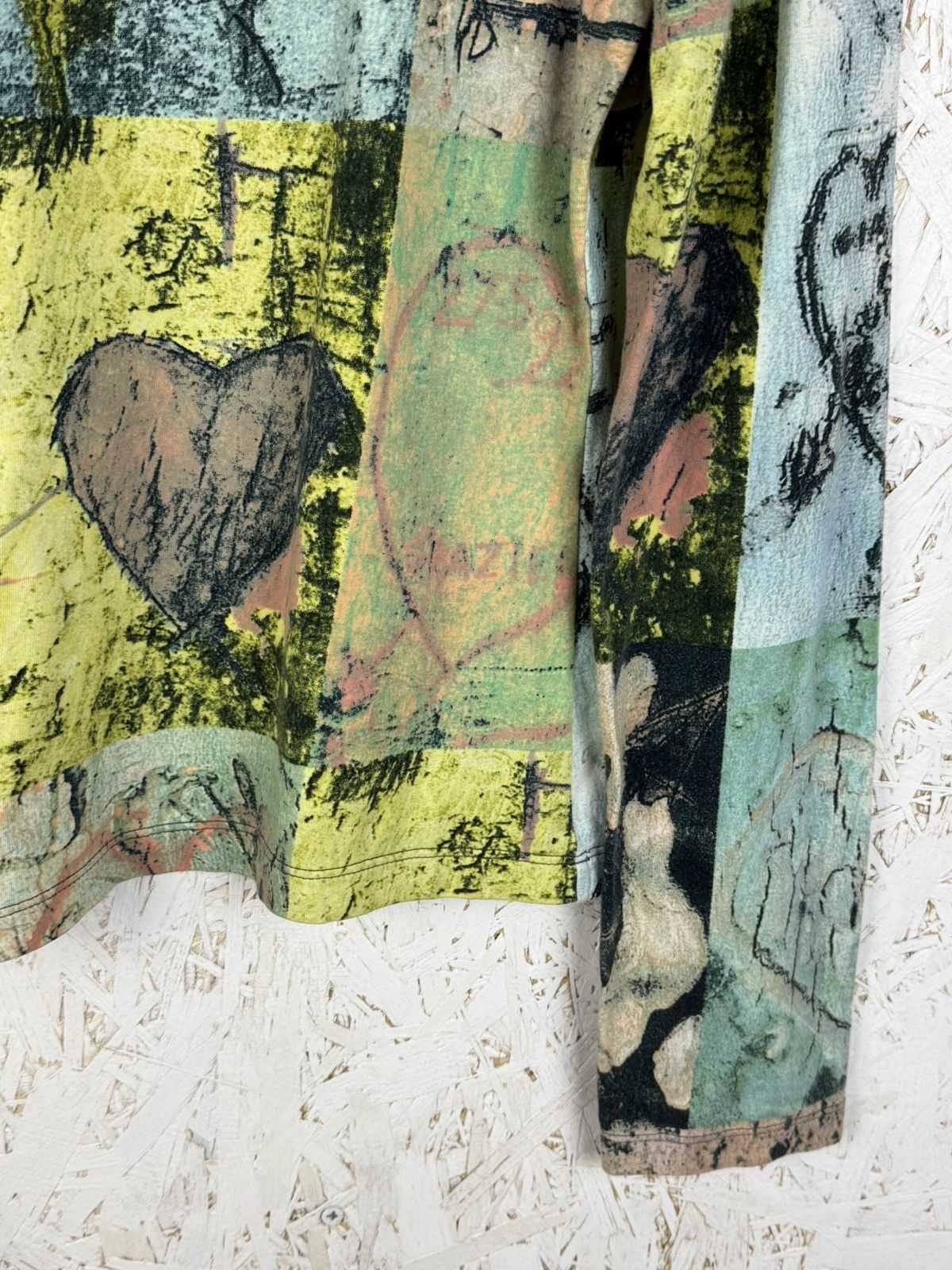 Roberto Cavalli Vintage Cavalli Jeans Heart Print Archive Long Sleeve IT46 Size L / US 10 / IT 46 - 3 Thumbnail