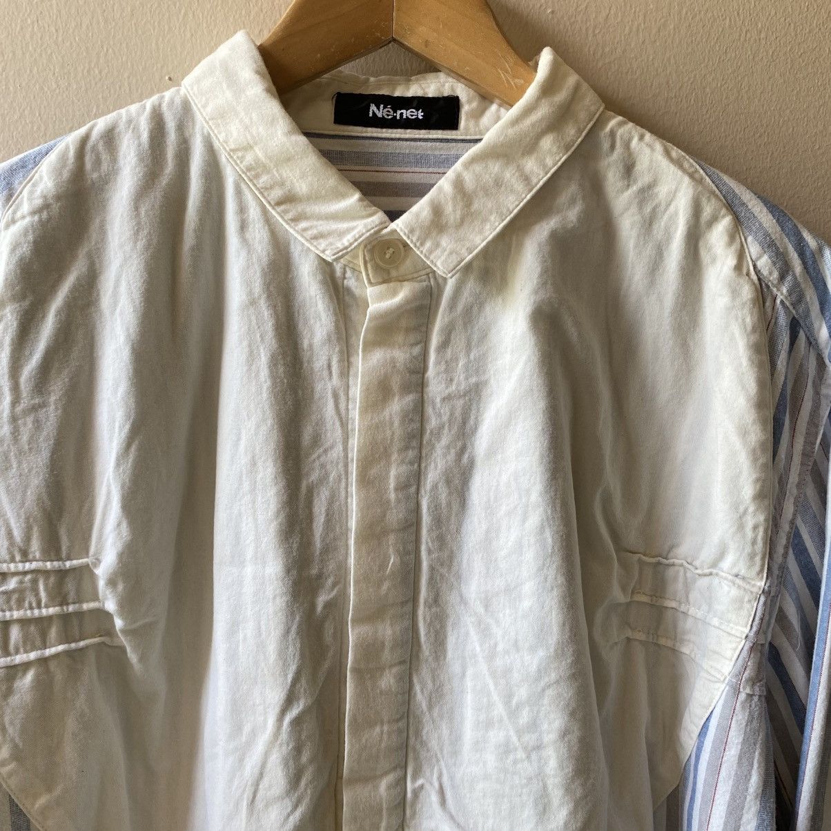 Ne-Net Ne-net Blue Stripe Bib Shirt Size US L / EU 52-54 / 3 - 3 Thumbnail