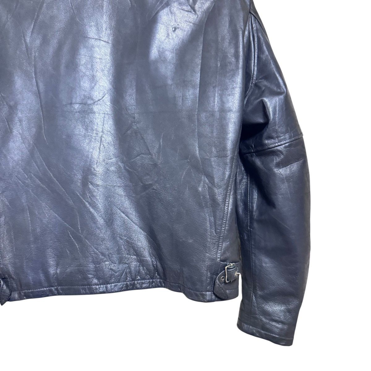 45rpm Vintage 45rpm Goatskin Leather Biker Jacket Size US XS / EU 42 / 0 - 11 Thumbnail