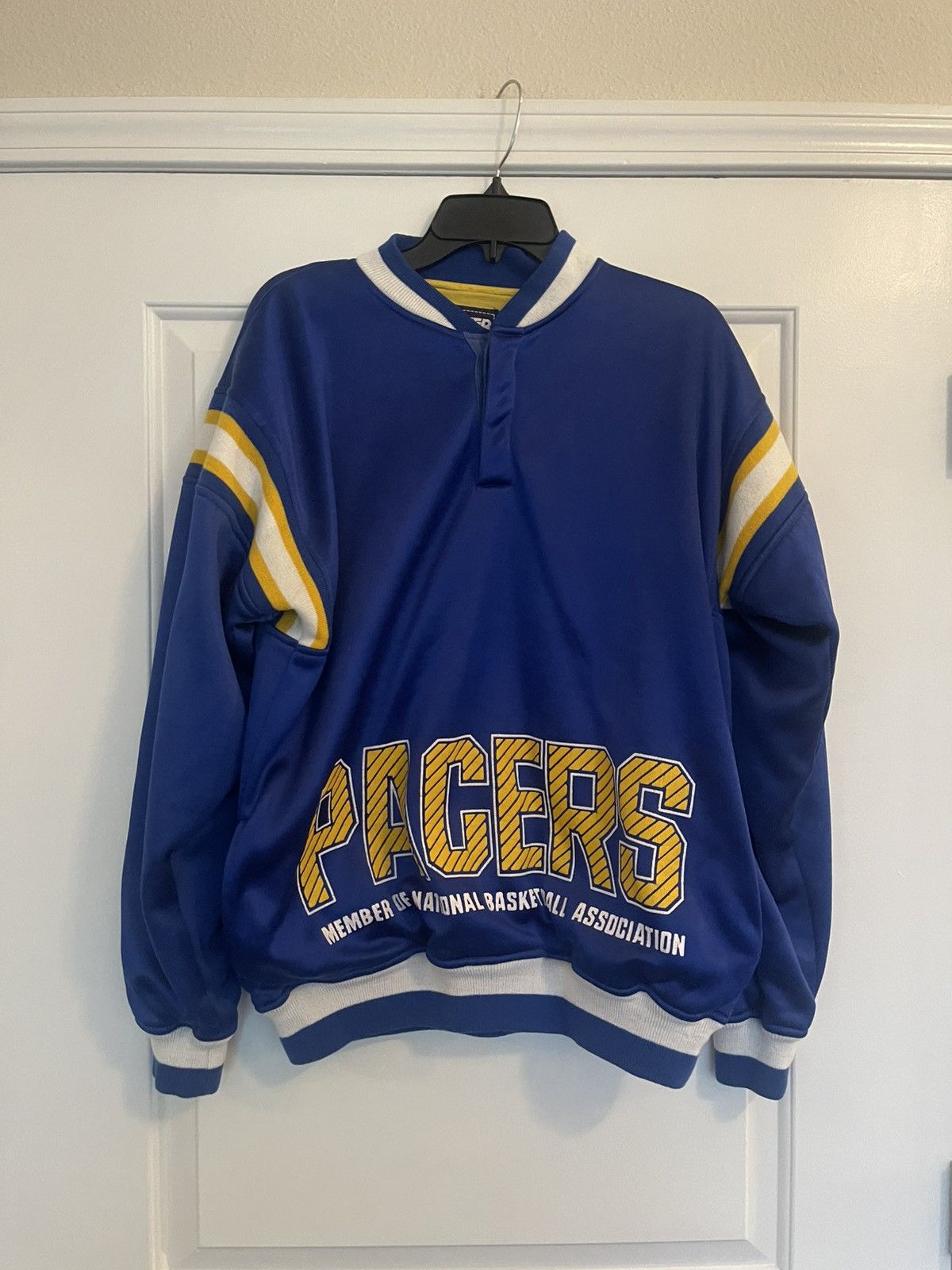 Starter × Vintage RARE Vintage Indiana Pacers Quarter Button Up Size US M / EU 48-50 / 2 - 2 Thumbnail