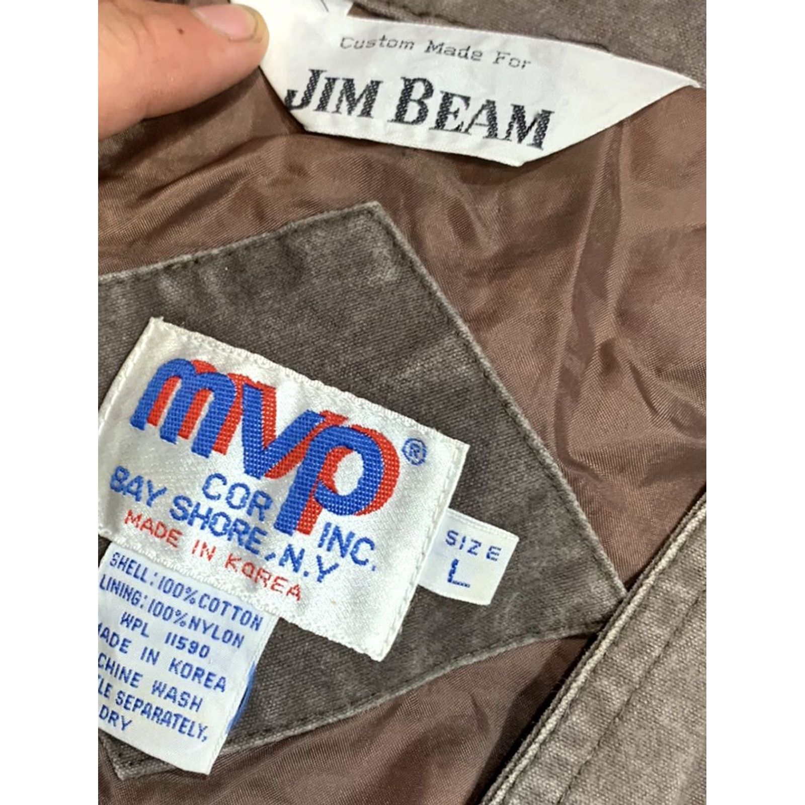 Vintage VINTAGE JIM BEAM MVP Mens Brown Cargo Vest Large Size US L / EU 52-54 / 3 - 3 Thumbnail
