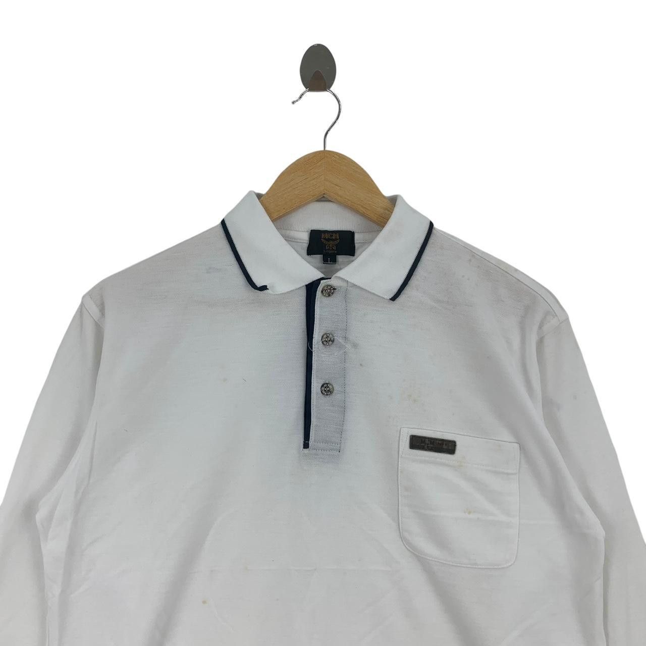 Vintage Vintage MCM LEGERE COLLECTION Plain Polo Tee Shirt Top Size US L / EU 52-54 / 3 - 2 Thumbnail
