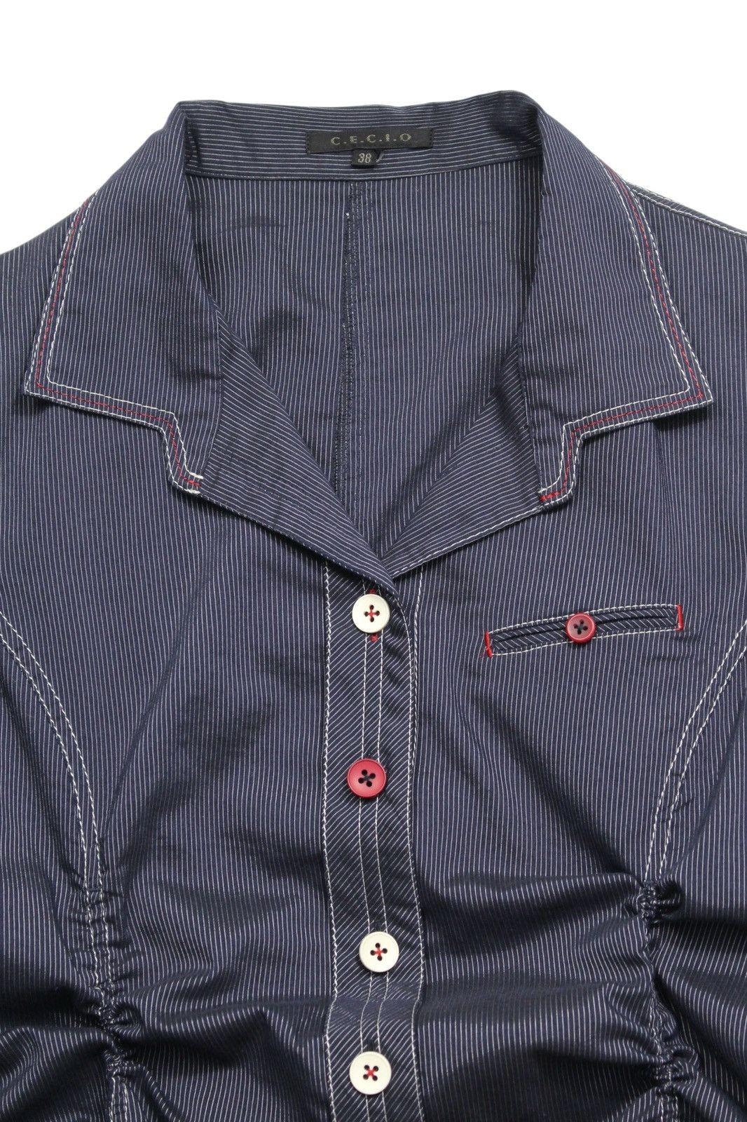 Japanese Brand 2000S C.E.C.I.O BUTTON UP JACKET Size XS / US 0-2 / IT 36-38 - 4 Thumbnail