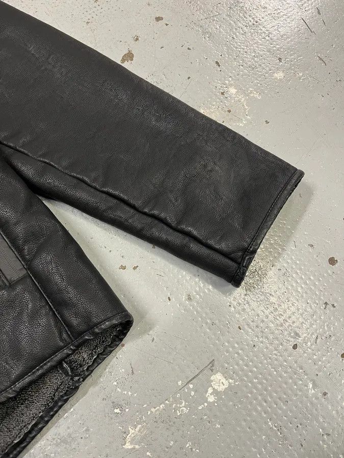 Roberto Cavalli 2010s Roberto Cavalli Black Leather Hooded Jacket Size US L / EU 52-54 / 3 - 6 Thumbnail