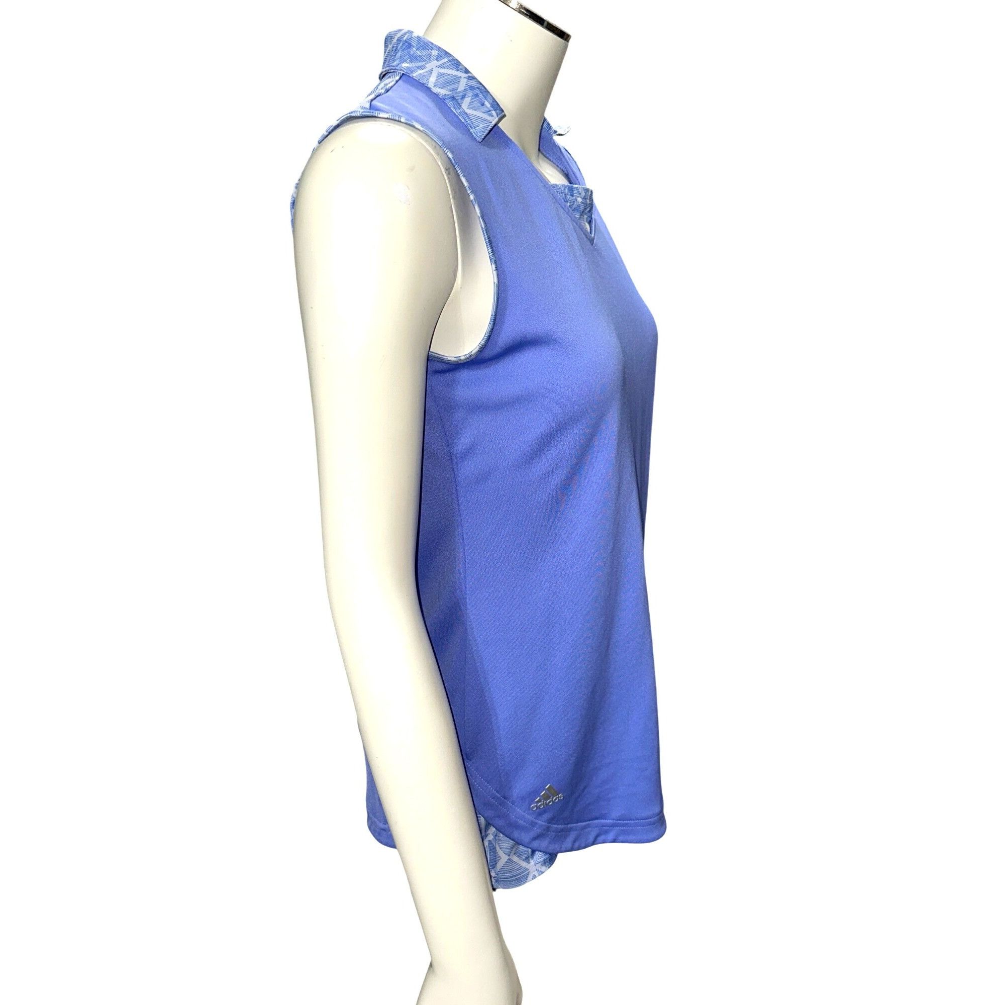 Adidas Adidas Purple Sleeveless Golf Shirt Geometric Trim Size L Sp Size L / US 10 / IT 46 - 6 Thumbnail