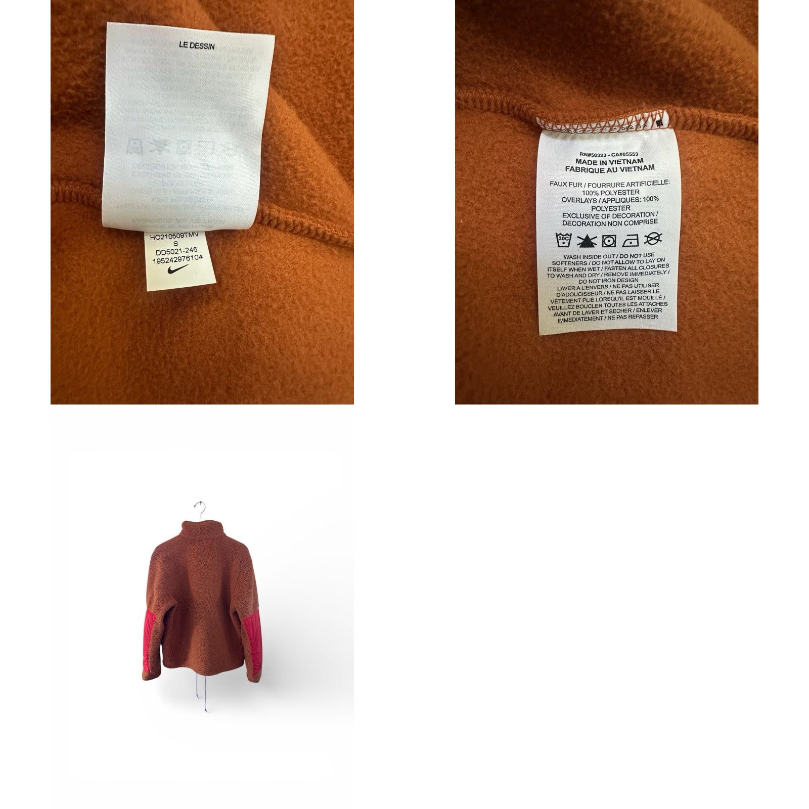 Nike Nike sherpa fleece full zip jacket mens size Small holiday 2021 EUC Size US S / EU 44-46 / 1 - 8 Thumbnail