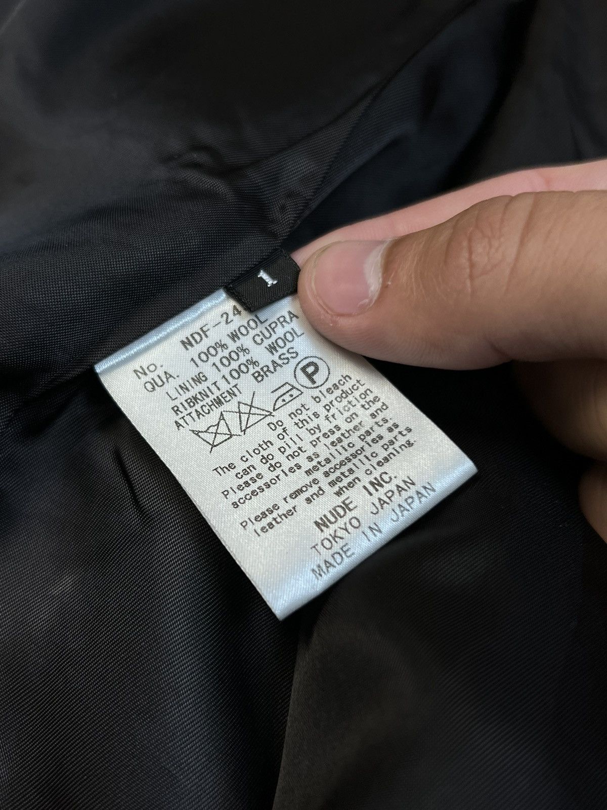 Japanese Brand × MASAHIROMARUYAMA × Vintage Masahiko Maruyama Rib Knit Black Wool Jacket Size 1 Size M / US 6-8 / IT 42-44 - 16 Thumbnail