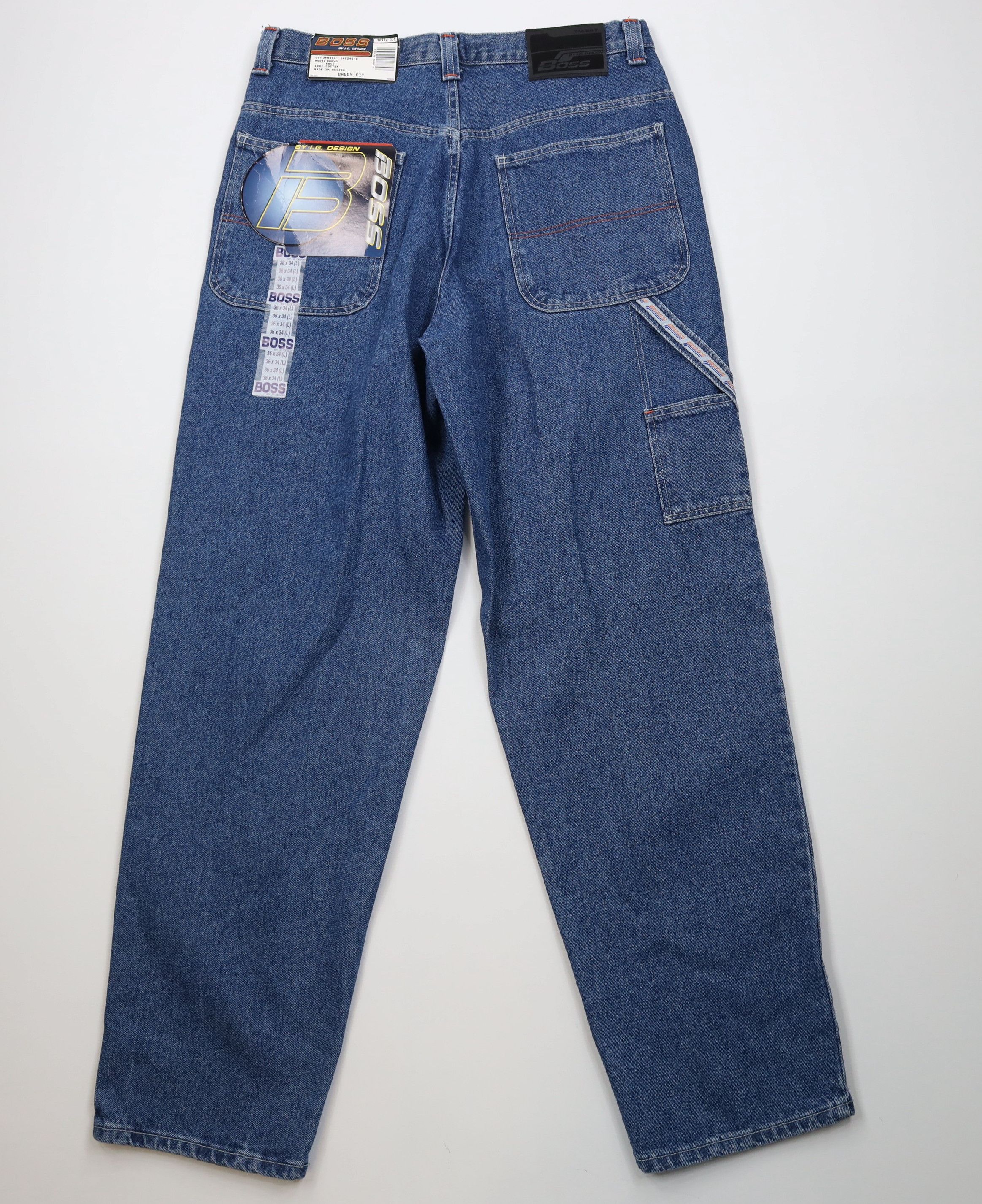 Vintage Deadstock Vintage 90s Boss Streetwear Wide Leg Jeans Size US 36 / EU 52 - 8 Thumbnail