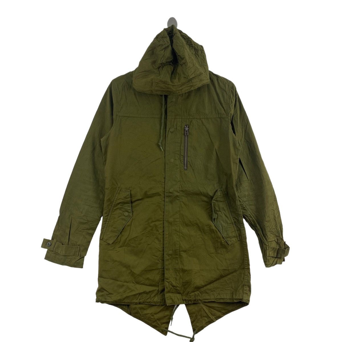 Japanese Brand × Ships Jet Blue SHIPS Jet Blue Japanese Brand Khaki Hooded Fish Tail Parka Size US M / EU 48-50 / 2 - 1 Thumbnail