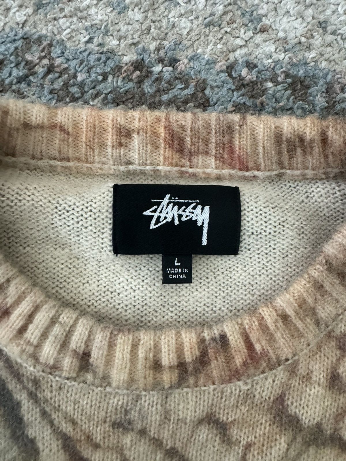 Stussy × Vintage Stussy All over print sweater Size US L / EU 52-54 / 3 - 3 Thumbnail