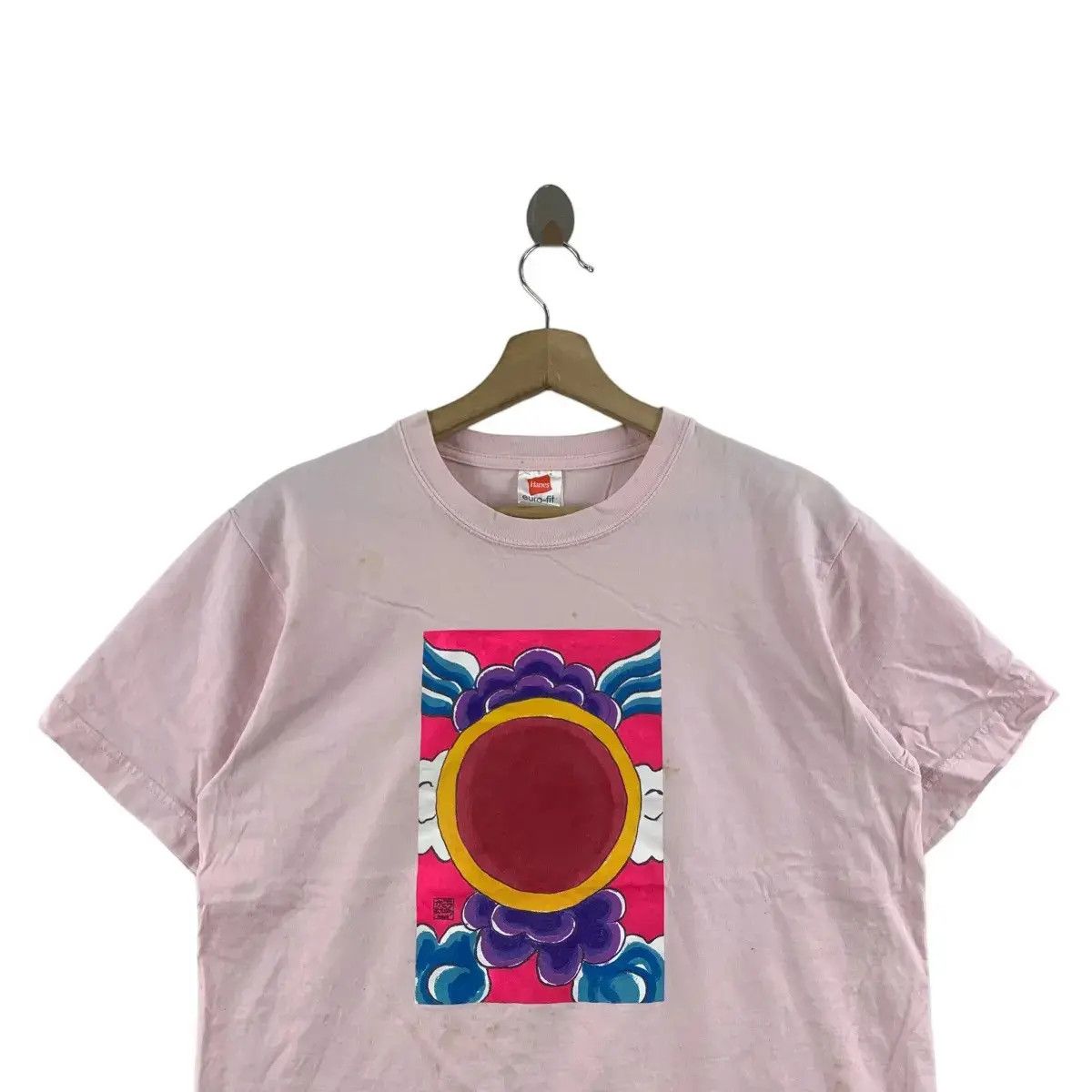 Vintage Vintage JAPAN KATO MASAKATSU Painting Tee Shirt Top Clouds Size M / US 6-8 / IT 42-44 - 2 Thumbnail
