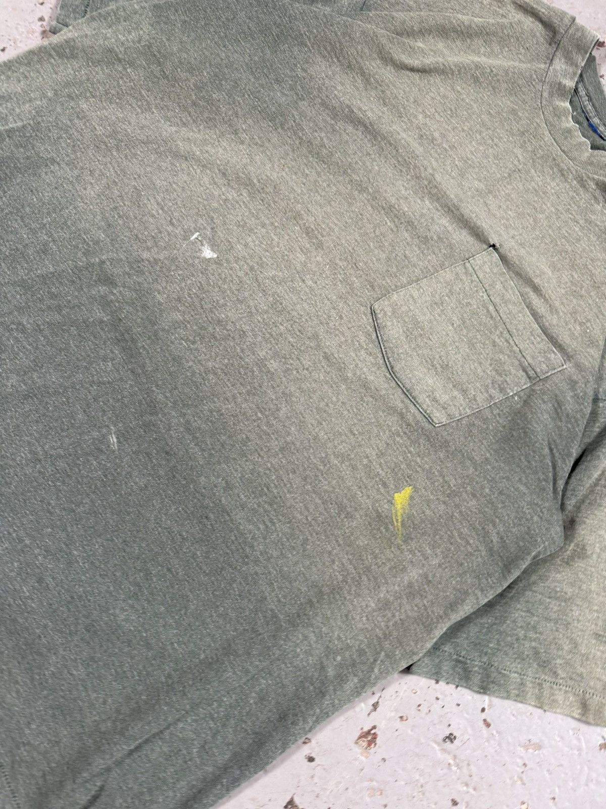 Other Vintage Single Stitch Sun Faded Blank Green Tee Size US XL / EU 56 / 4 - 3 Thumbnail