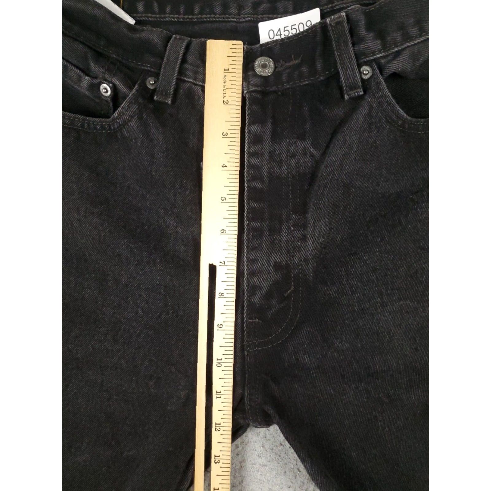 Levi's Levis 505 Straight Leg Jeans Mens 38x30 Black Cotton Size US 38 / EU 54 - 3 Thumbnail