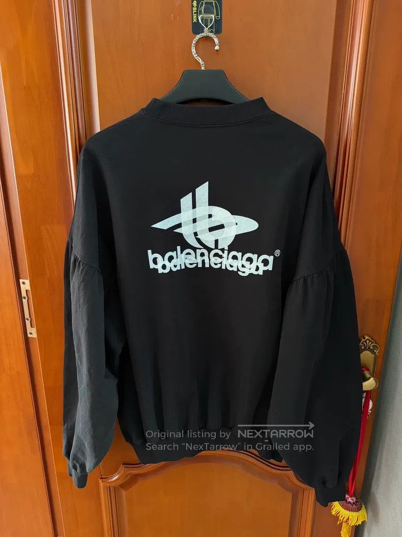 Balenciaga Balenciaga Black Phantom Letter Print Sweatshirt Size US L / EU 52-54 / 3 - 2 Thumbnail