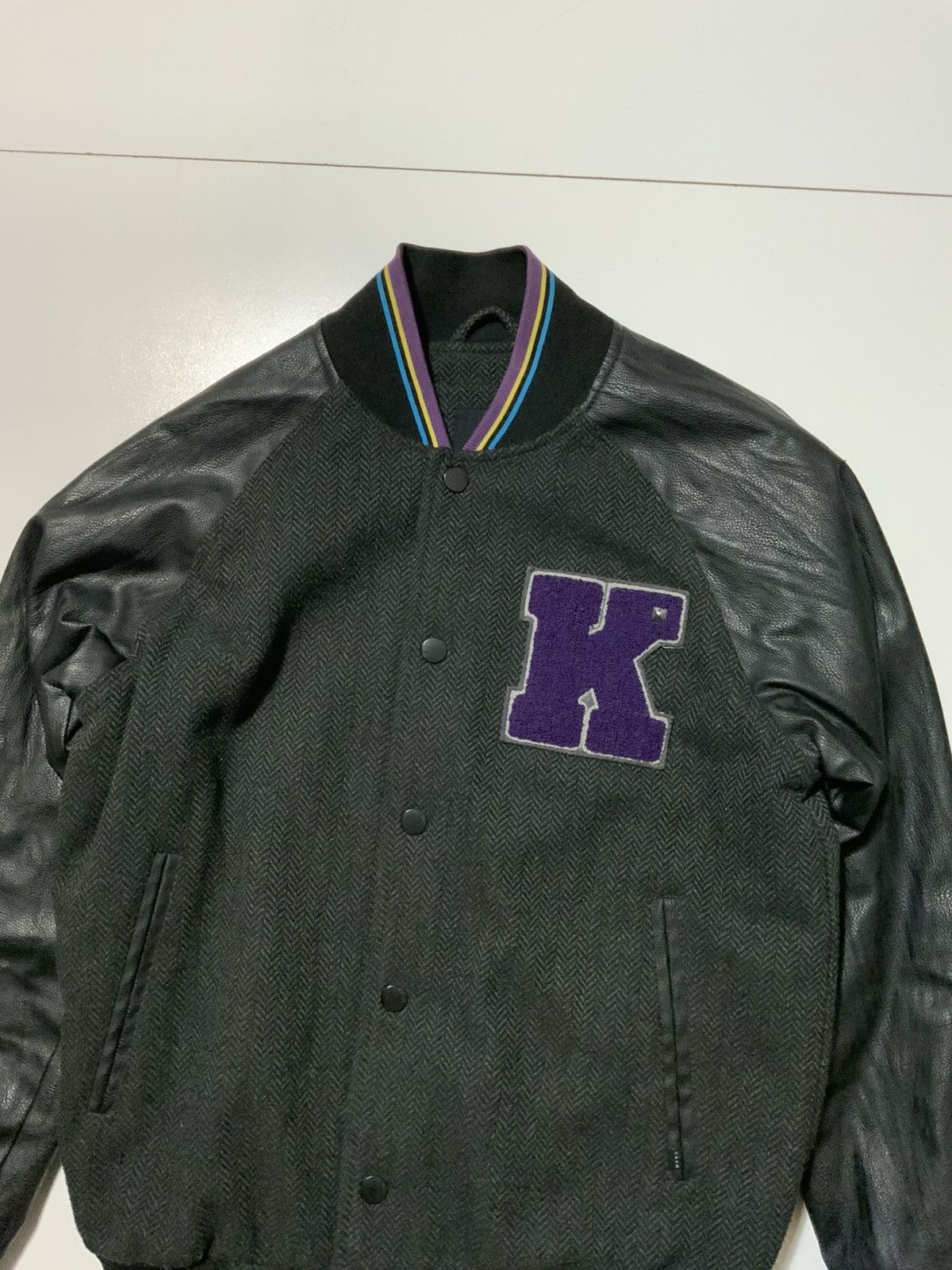 KREW Kr3w Herringbone Skate Terry Kennedy Letterman Jacket Size US S / EU 44-46 / 1 - 3 Thumbnail