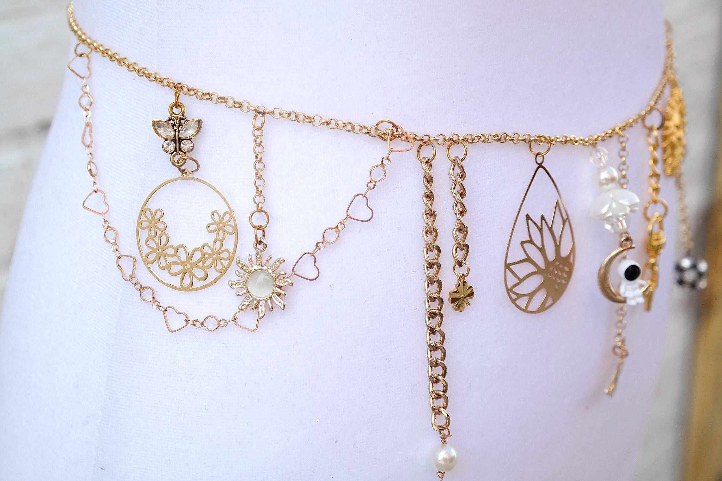 Handmade Gold Goddess Waist Chain Size ONE SIZE - 4 Thumbnail