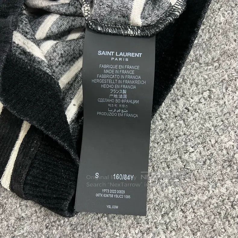 Saint Laurent Paris Saint Laurent Paris Embroidered velvet striped base layer Size US S / EU 44-46 / 1 - 8 Thumbnail