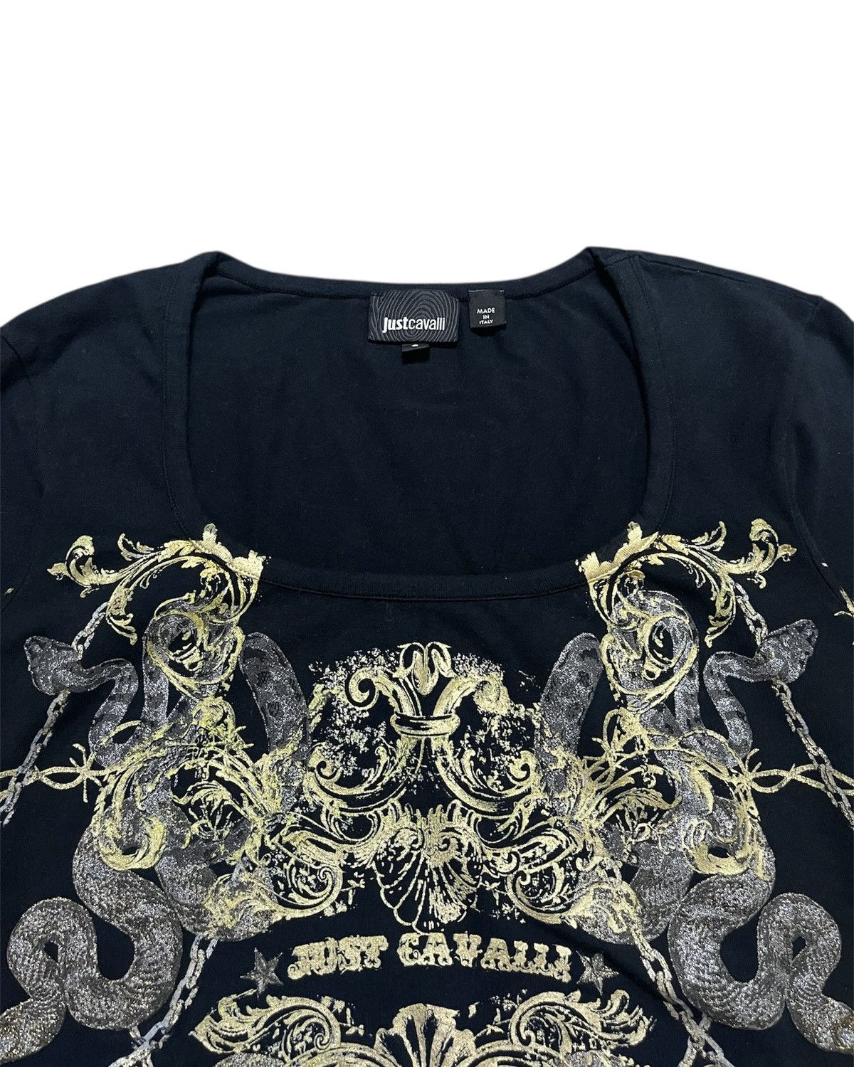 Just Cavalli FW 2011/12 by Roberto Cavalli Glamorous Goth Long Sleeve Size S / US 4 / IT 40 - 3 Thumbnail