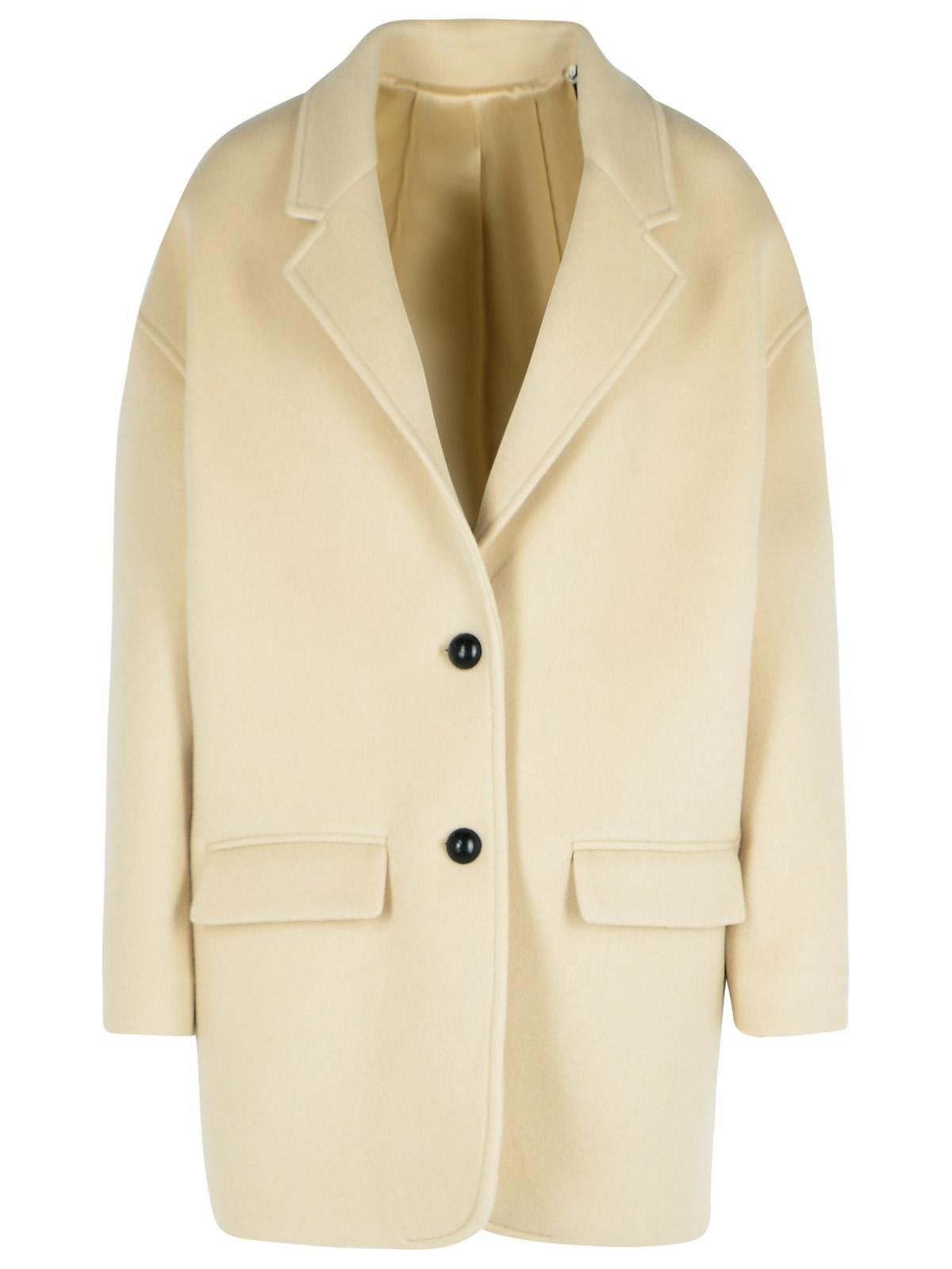 Isabel Marant Sand Wool Blend Efezia Coat | Grailed