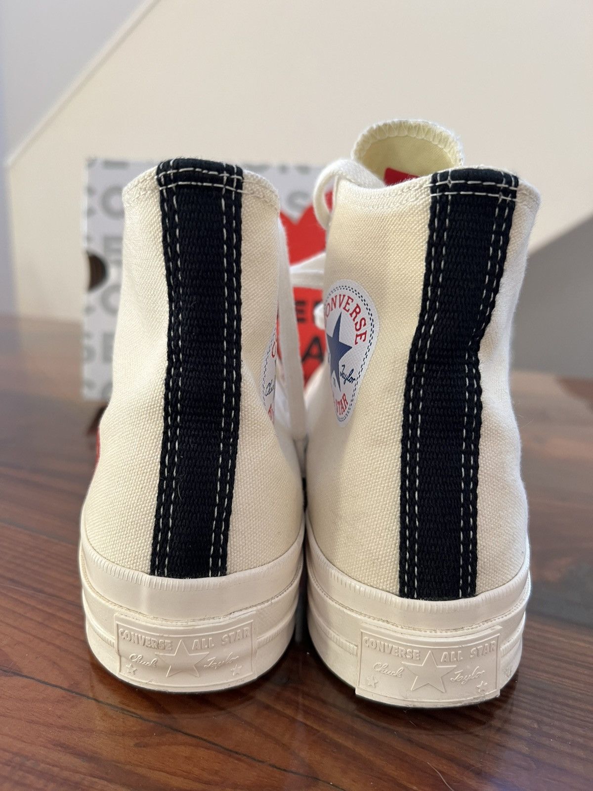 Comme des Garcons PLAY × Converse Chuck Taylor ‘70 High - CdG Play Heart hi-top sneakers Size US 8 / IT 38 - 5 Thumbnail