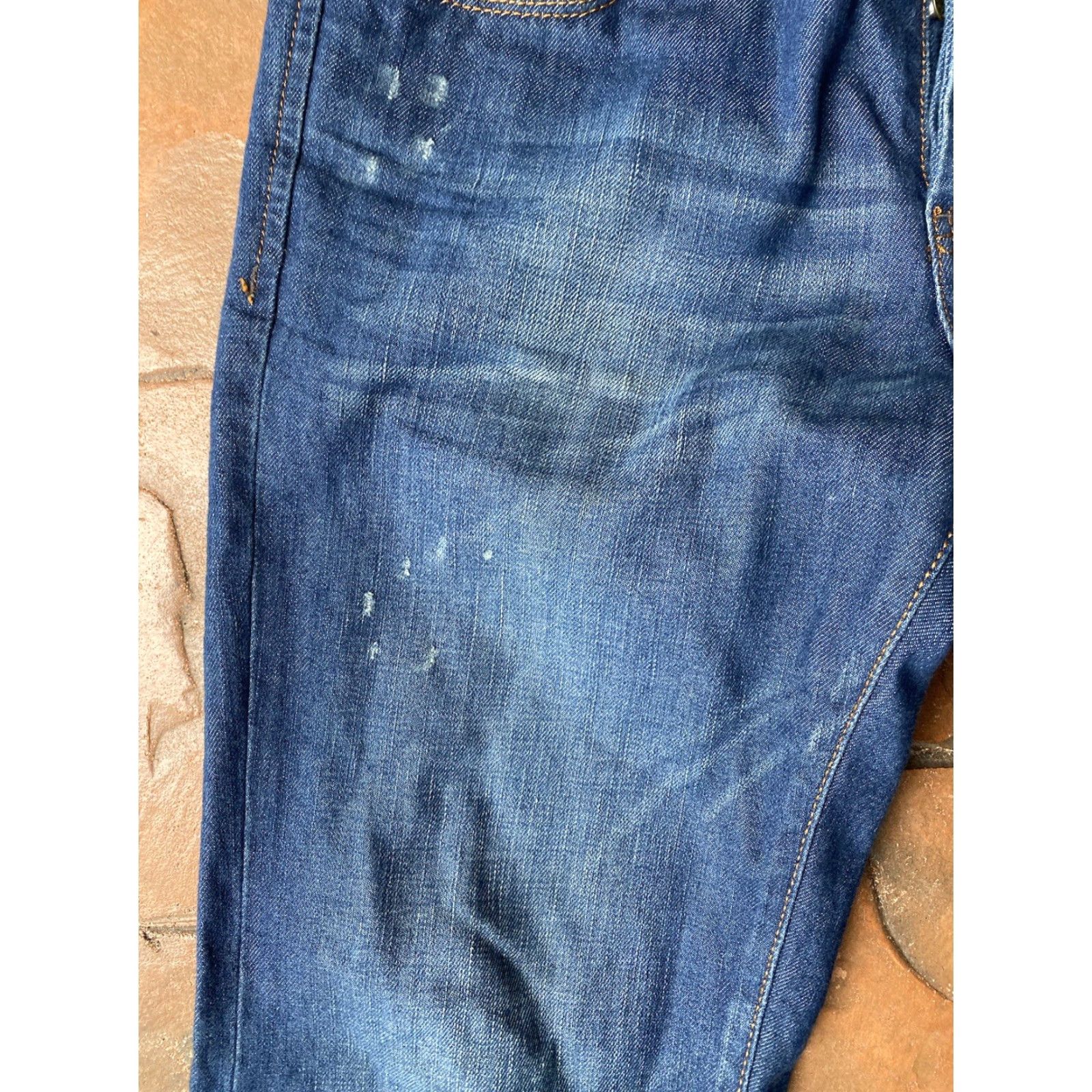 Diesel Diesel Jeans Bootcut Button-Fly Dark Wash Denim 36 Mens Blue Distressed Italy 5-Pocket Design Size US 36 / EU 52 - 4 Thumbnail