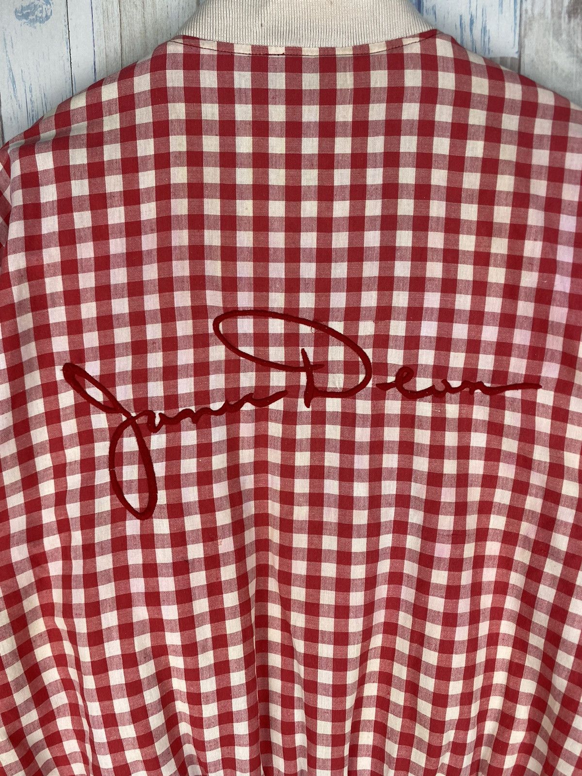 Vintage Vintage 1993 James Dean Gingham Bomber Jacket Size US M / EU 48-50 / 2 - 6 Thumbnail
