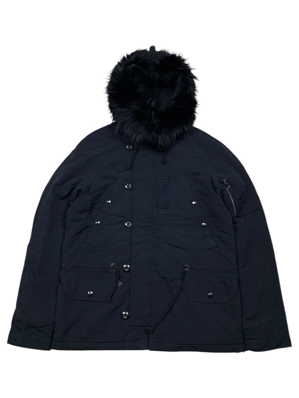 14th Addiction 2000s Attachment - Riri Zips Fur Hoodie Jacket Size US M / EU 48-50 / 2 - 2 Thumbnail