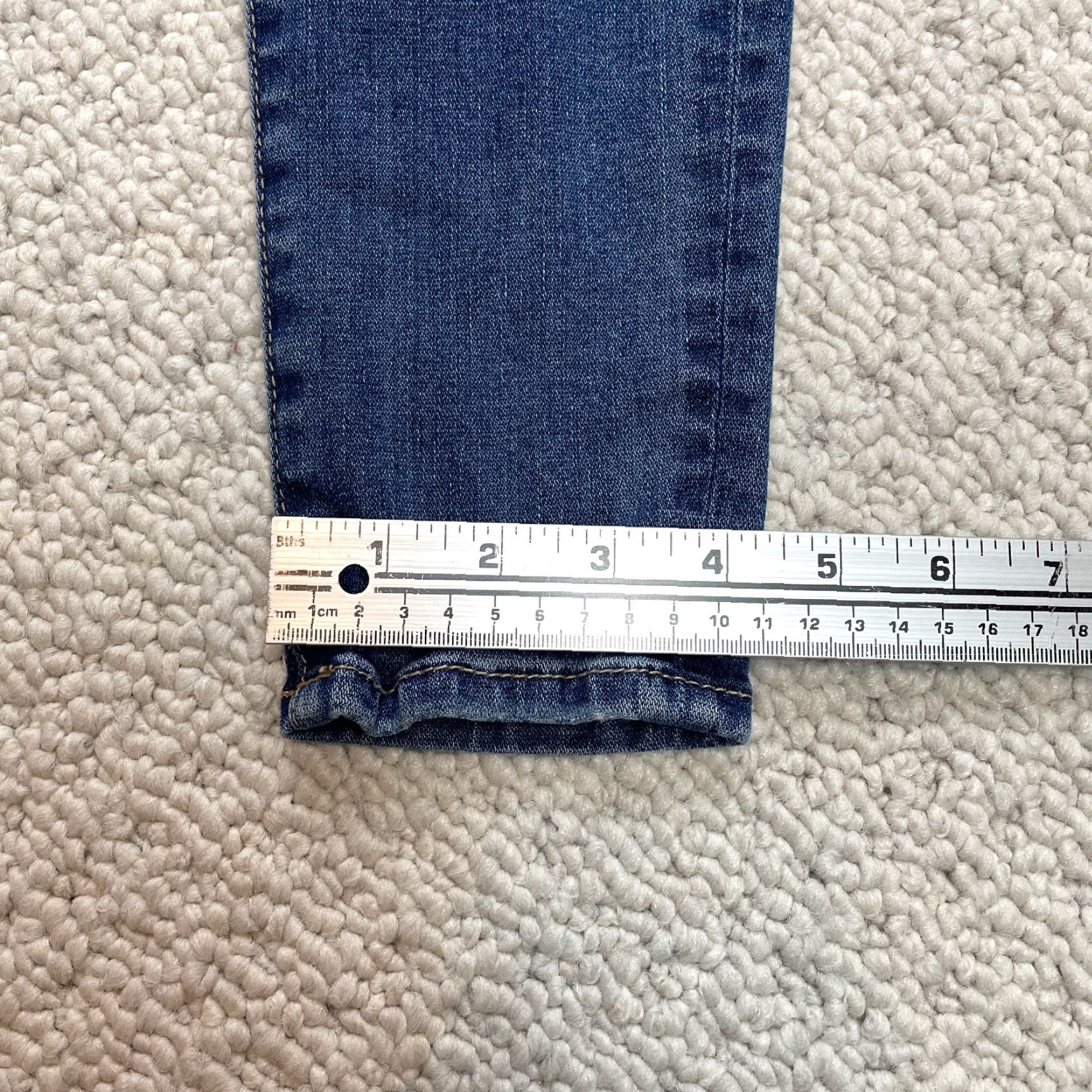 American Eagle Outfitters American Eagle Jeans Womens 4 Super Stretch High Rise Jegging Blue Dark Denim Size 27" / US 4 / IT 40 - 2 Thumbnail