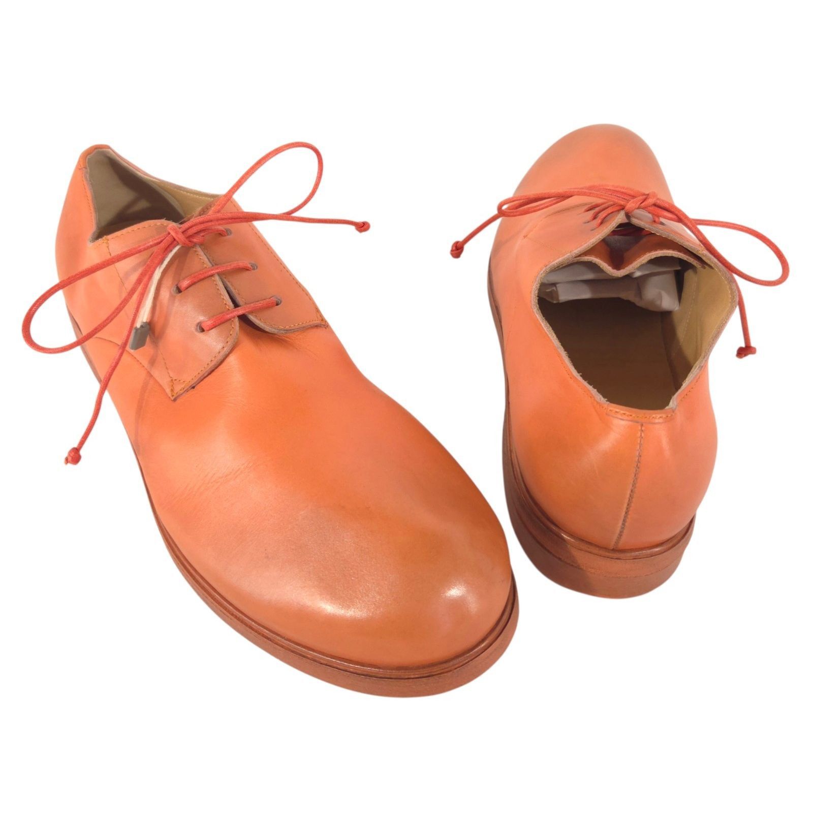 Marsell Marsell Grained Leather Derby Shoes US 11 EU 44 Mens Orange Size US 11 / EU 44 - 1 Thumbnail