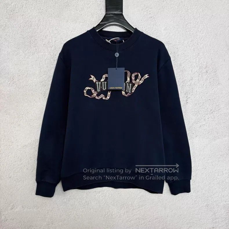 Louis Vuitton Louis Vuitton SS25 Blue Ribbon Patch Embroidered logo Crew Size US M / EU 48-50 / 2 - 1 Thumbnail