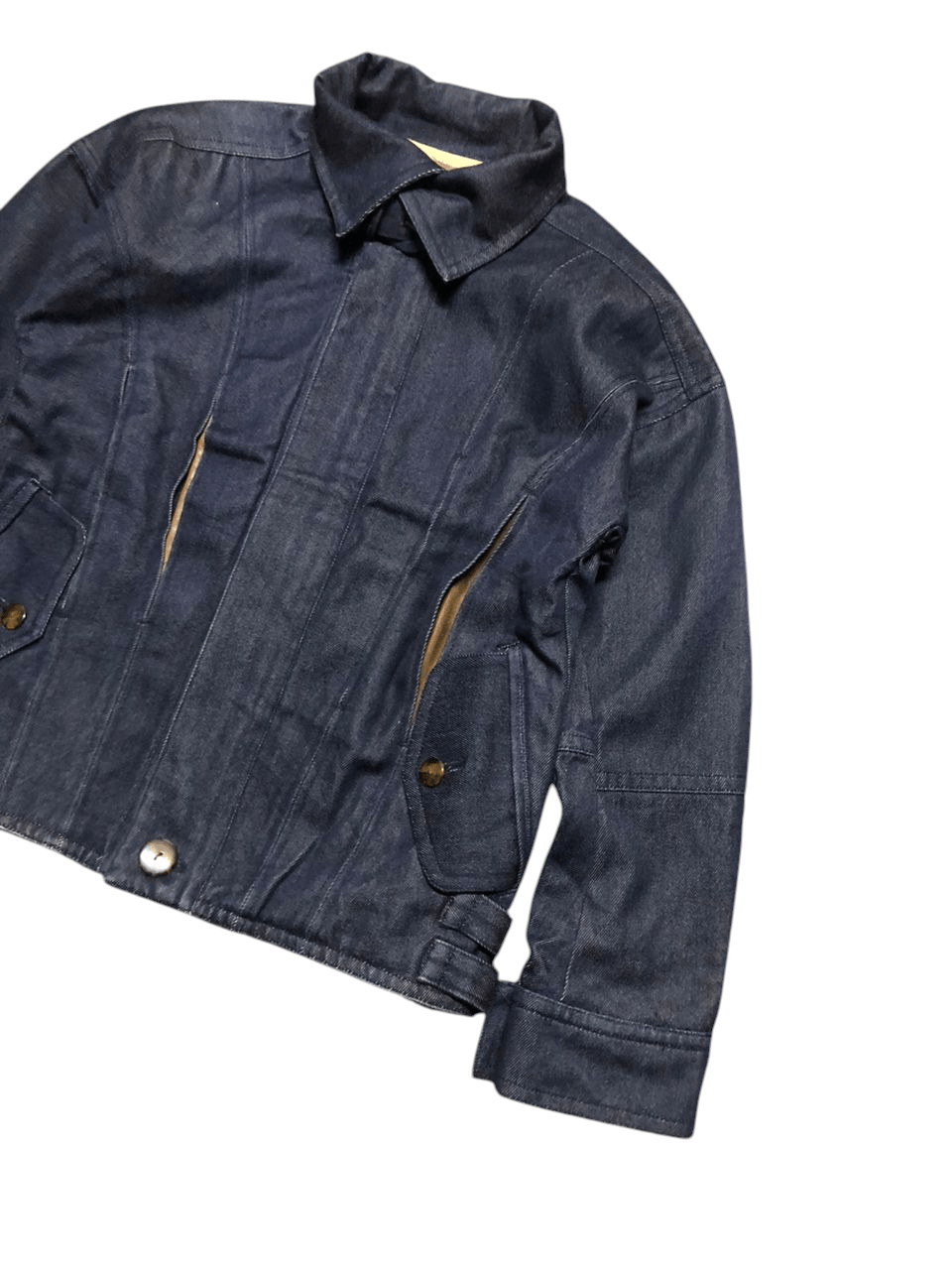 Kensho Abe Vintage 511 Kensho Abe Denim Jacket Leather Part Rare Size S / US 4 / IT 40 - 5 Thumbnail