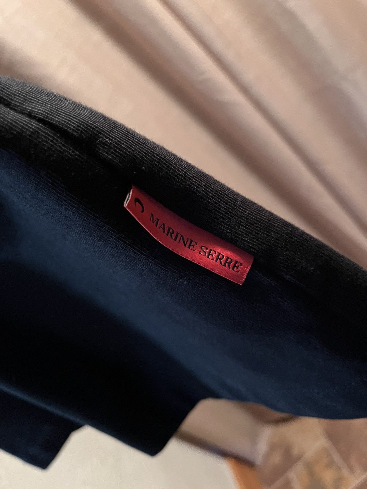 Marine Serre Marine Serre FW22 organic cotton black tee shirt with bag Size US S / EU 44-46 / 1 - 4 Thumbnail