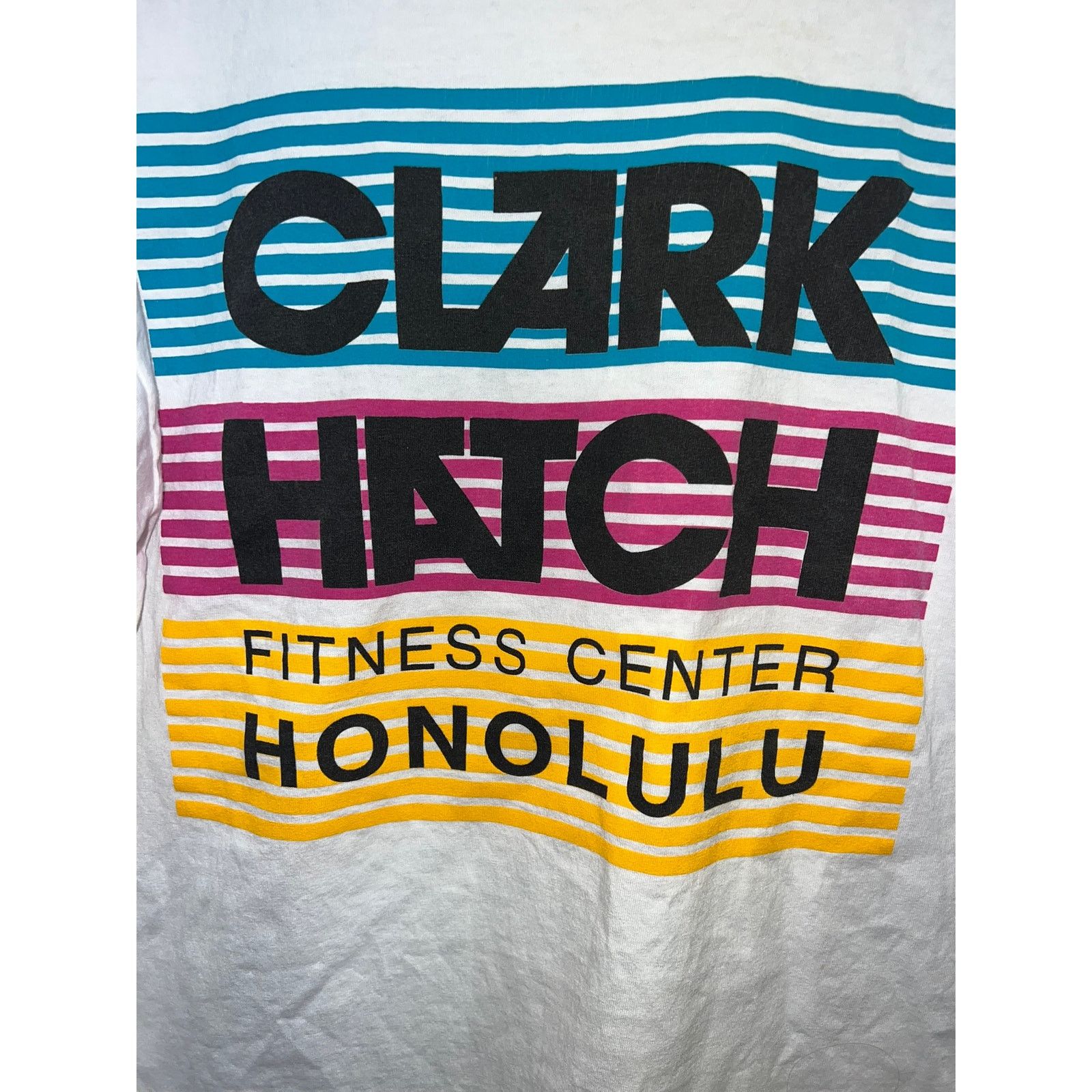Jerzees Vintage Honolulu Shirt Clark Hatch Fitness Center Hawaii L Size US L / EU 52-54 / 3 - 2 Thumbnail