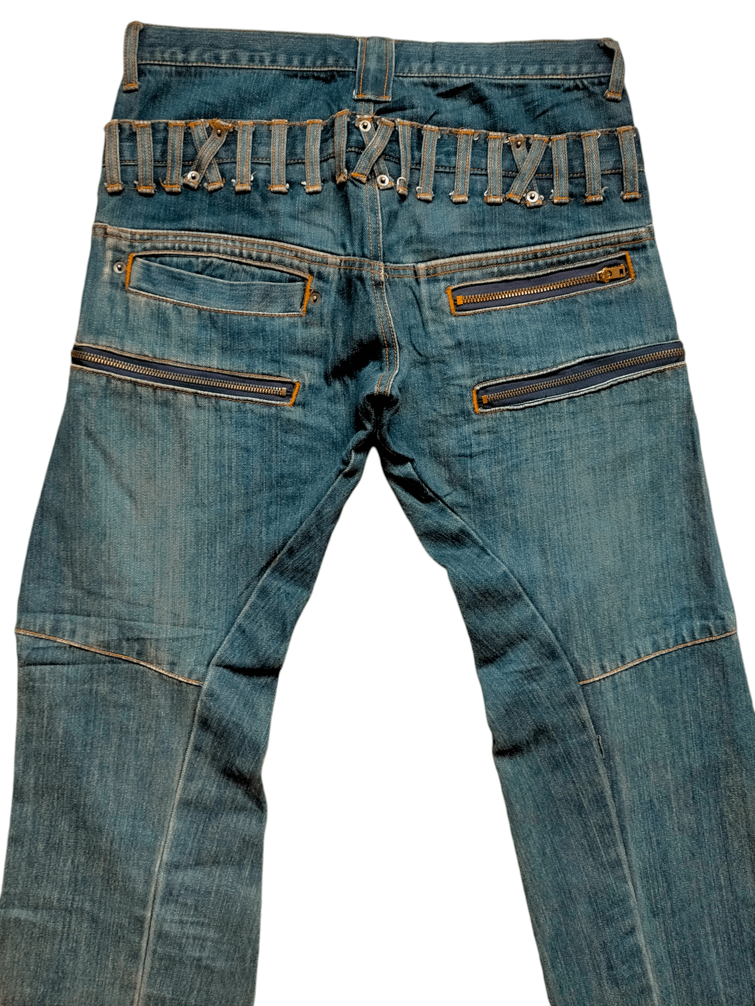 Hysteric Glamour × Japanese Brand PROP Garments INC.Double Waist Multipocket Zipped Jeans Size US 32 / EU 48 - 11 Thumbnail