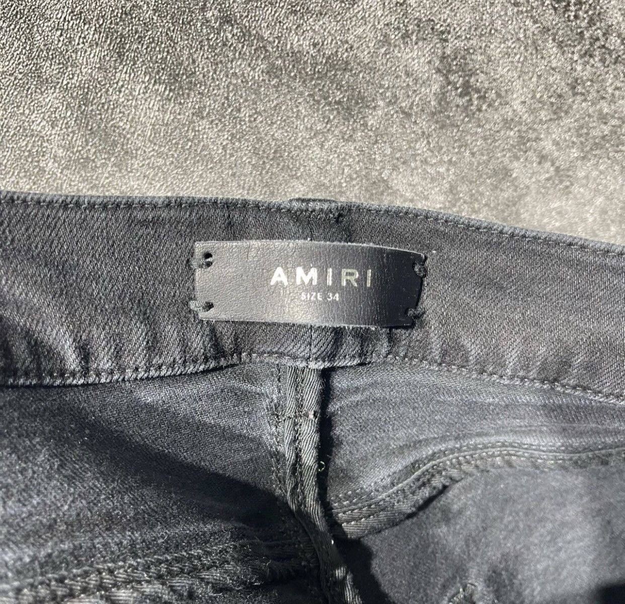 Amiri Amiri black cashew flower patchwork denim pants 2412- Size US 34 / EU 50 - 3 Thumbnail