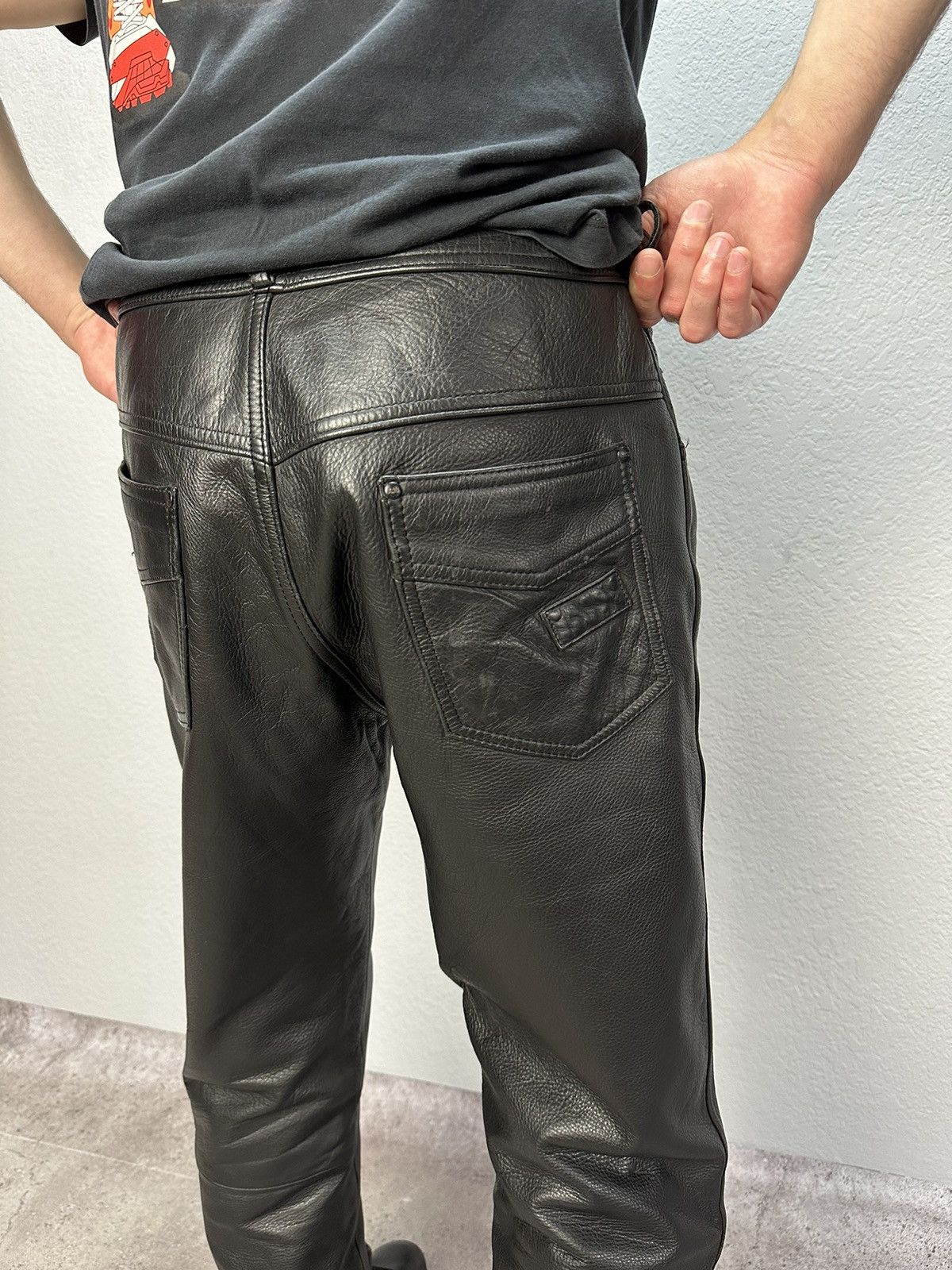Leather Vintage IXS Leather Pants Black Riding Y2K Archival Size US 34 / EU 50 - 5 Thumbnail