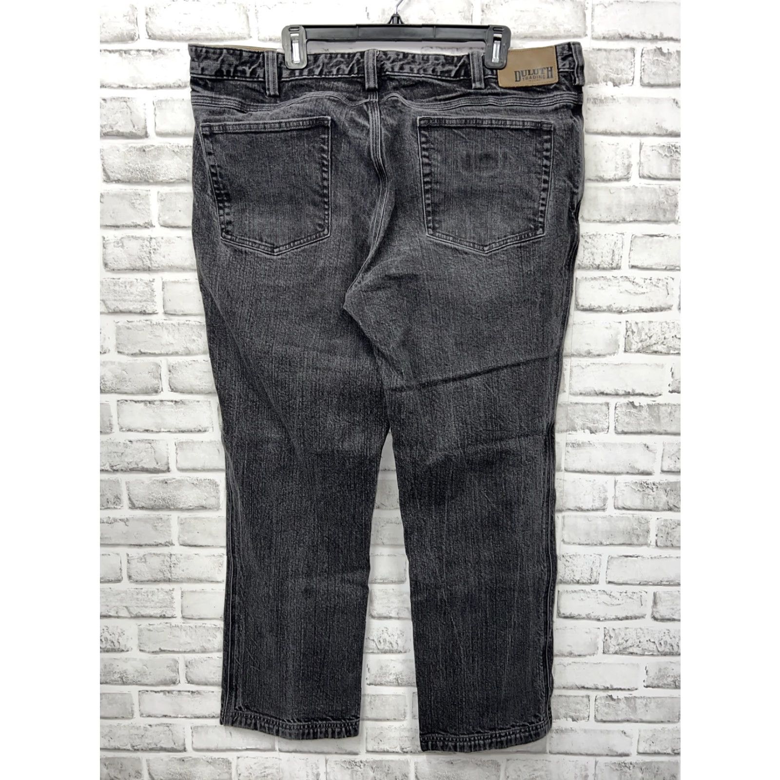 CO Duluth Trading Co Jeans Gray Mens 40x30 Flex Ballroom Straight Regular NG? Size US 40 / EU 56 - 4 Thumbnail