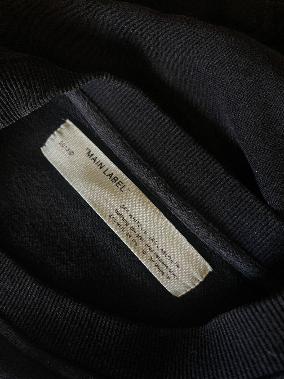 Off-White Off-White Virgil Abloh Ripped Arrows Logo Sweatshirt Size US XS / EU 42 / 0 - 5 Thumbnail