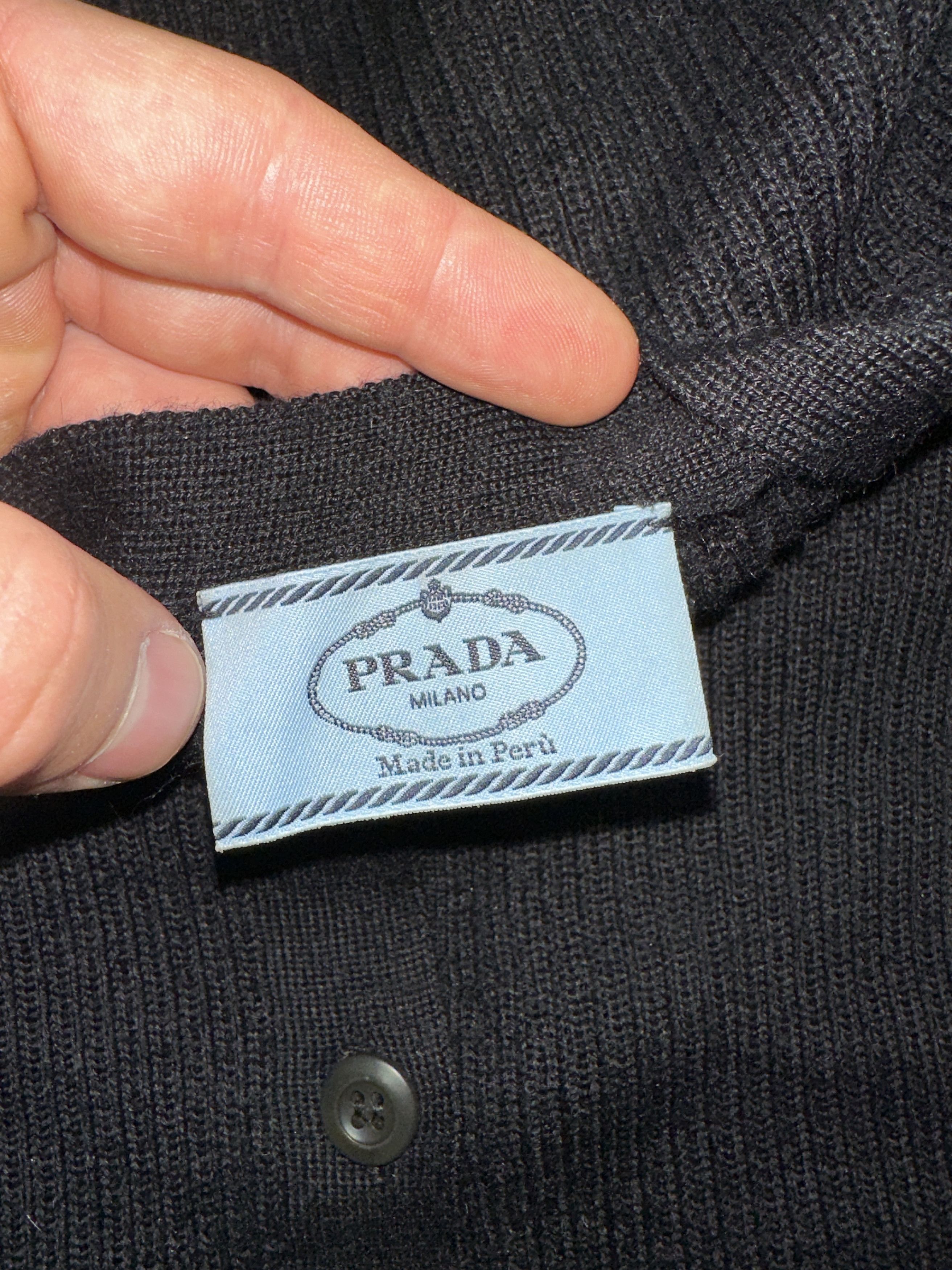 Prada Prada 100% Alpaca Peru Knit Slim Stretch Cardigan 44 IT Size M / US 6-8 / IT 42-44 - 3 Thumbnail