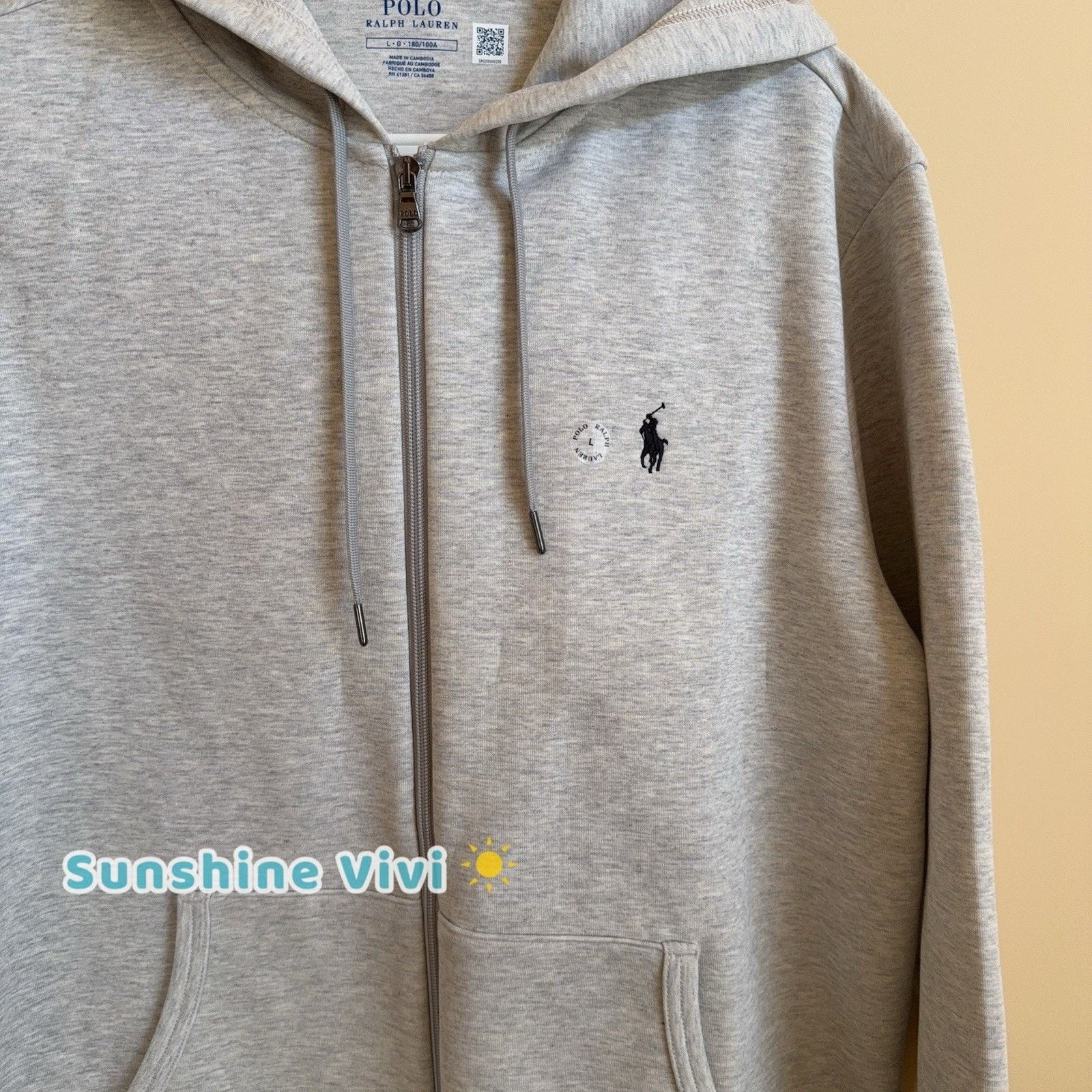 Ralph Lauren NWT Ralph Lauren Polo men L Double Knit Full Zip Hoodie Grey Size US L / EU 52-54 / 3 - 5 Thumbnail