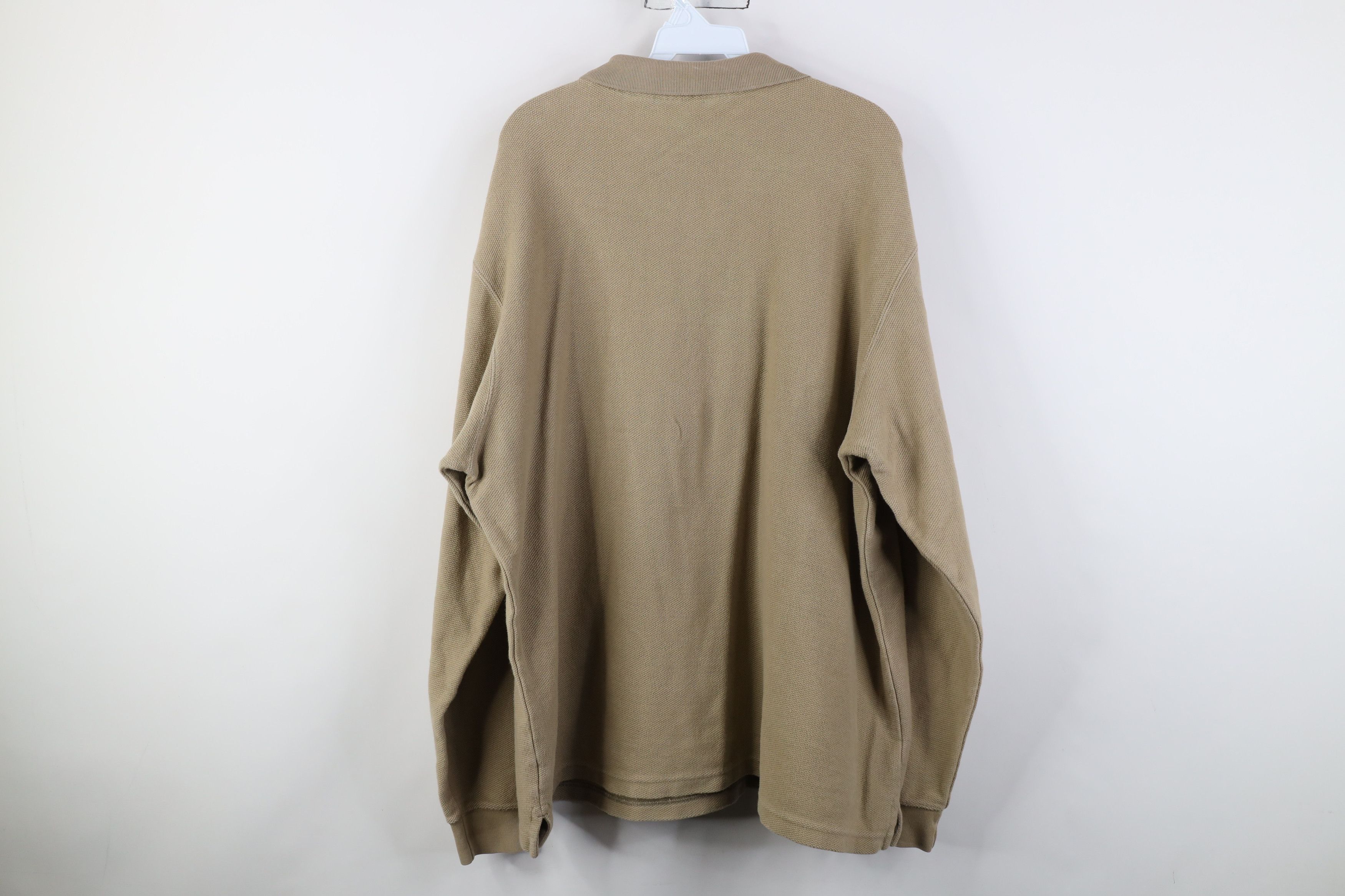 Eddie Bauer Vintage 90s Eddie Bauer Cotton Thermal Knit Long Sleeve Polo Size US XL / EU 56 / 4 - 11 Thumbnail