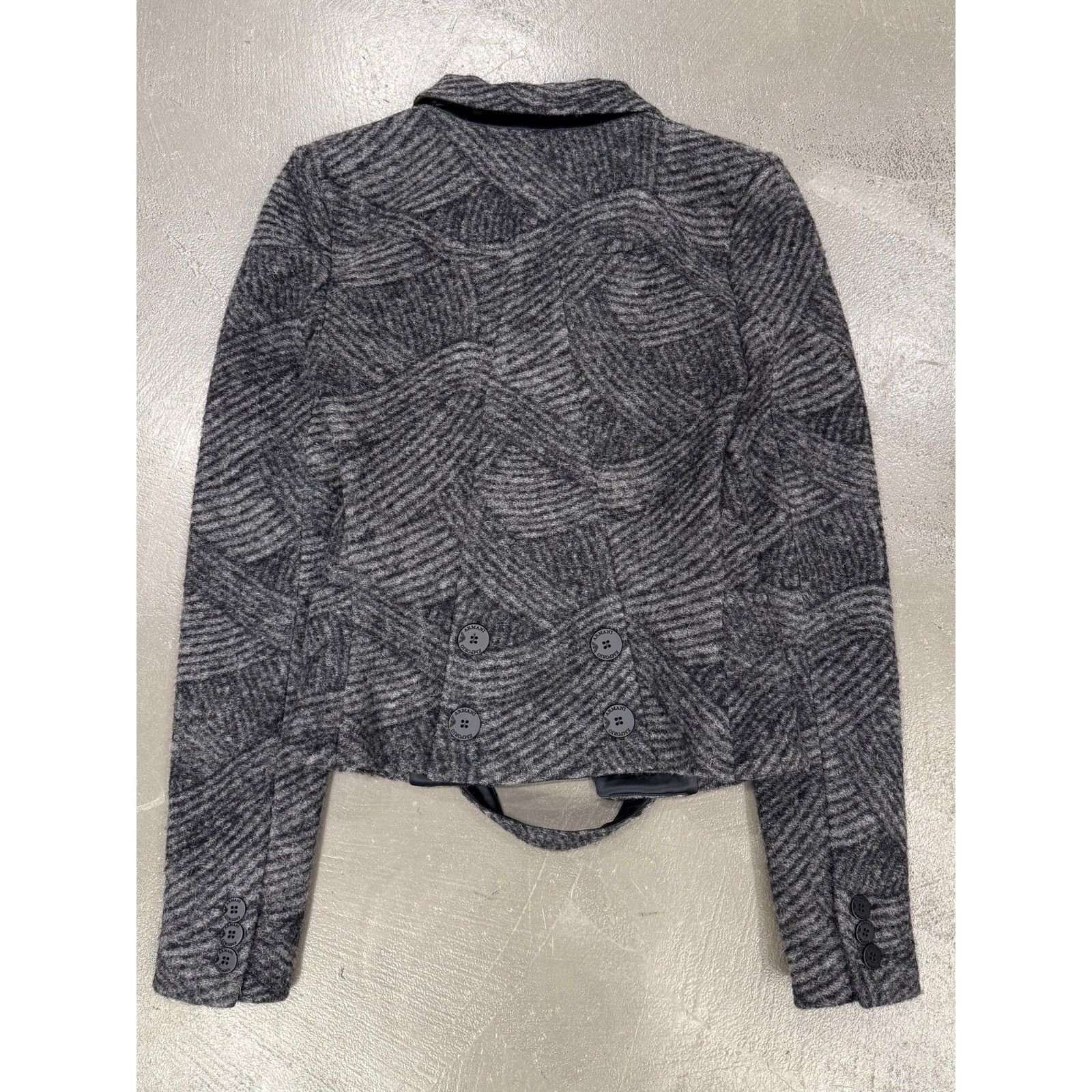 Giorgio Armani 2000s Emporio Armani wool sample textured geometric jacket Size US XS / EU 42 / 0 - 3 Thumbnail