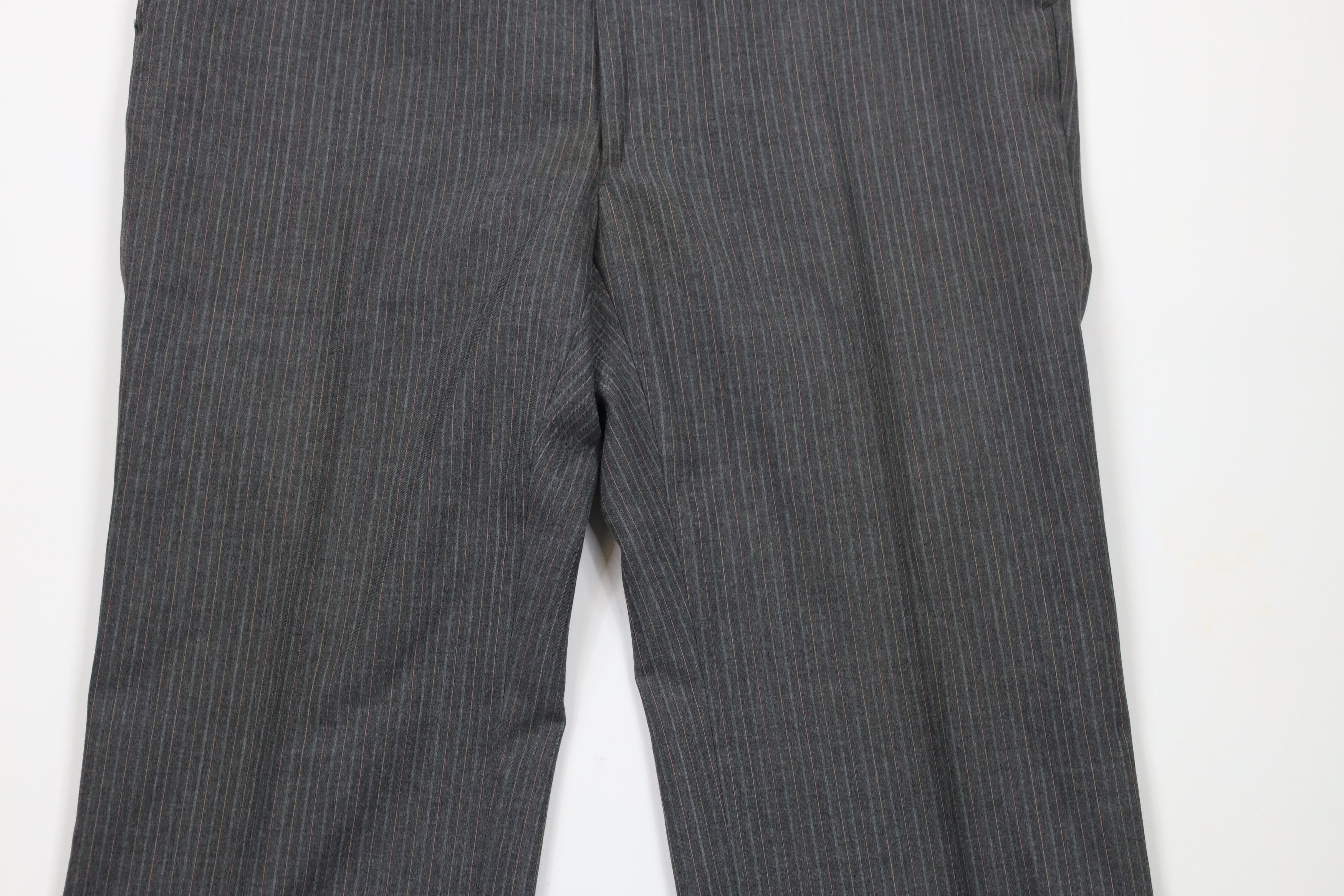 Vintage Vintage 70s Streetwear Wool Blend Striped Bell Bottoms Pants Size US 38 / EU 54 - 3 Thumbnail