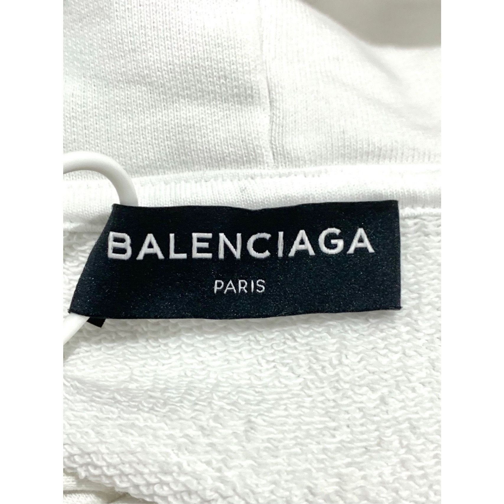 Balenciaga Balenciaga White Kering Hoodie Medium Size Unisex Cotton Ble Size M / US 6-8 / IT 42-44 - 2 Thumbnail