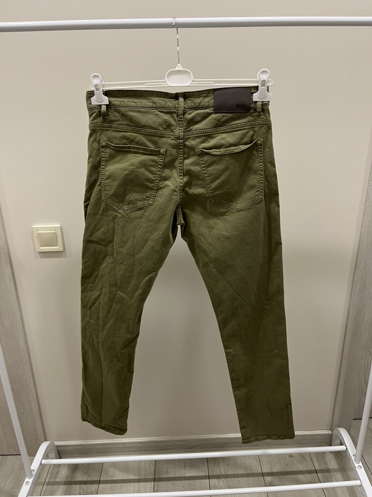 Vintage HUGO BOSS W33 L32 Pants Trousers Chino Smart Casual Stretch Size US 33 - 3 Thumbnail