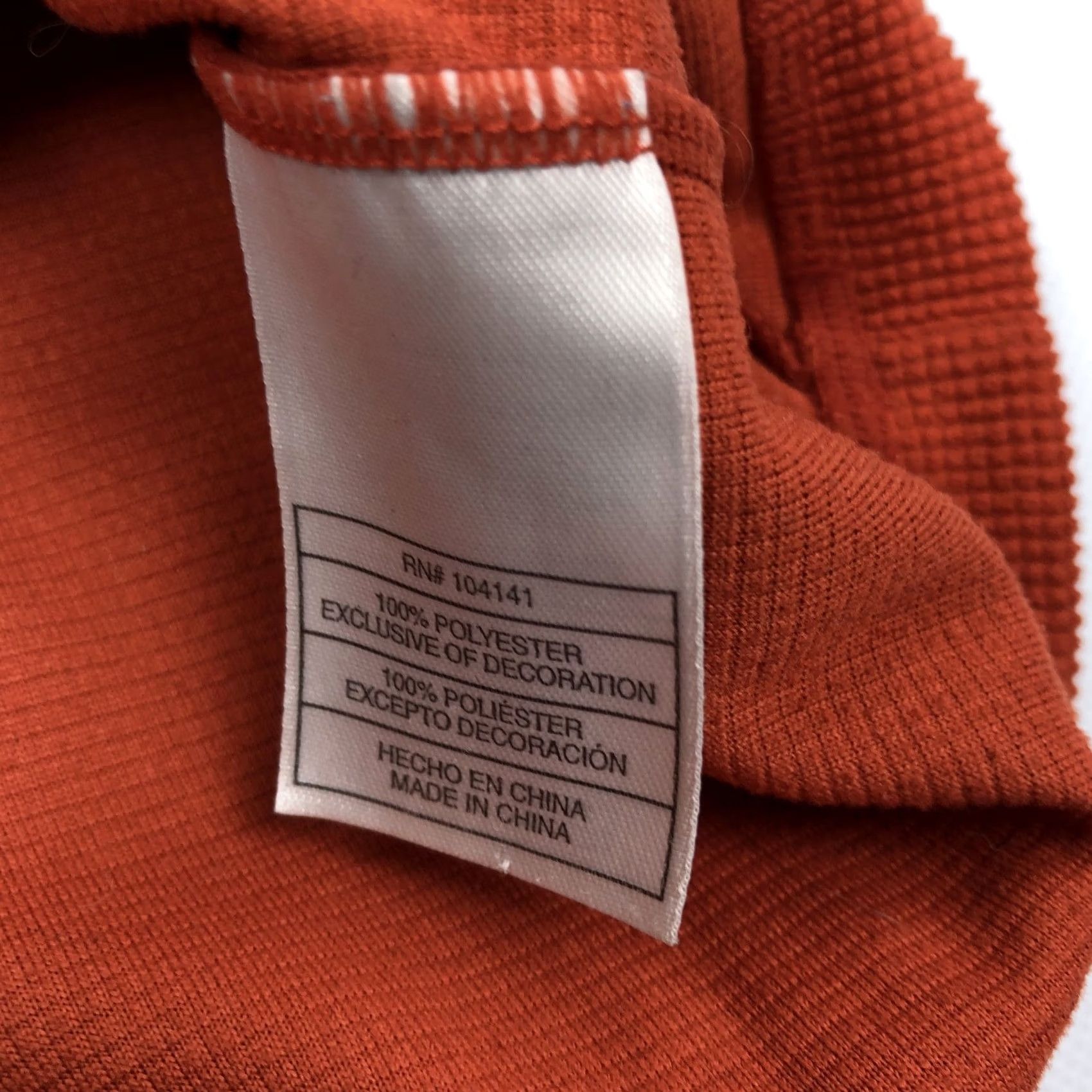 Nike ACG Nike ACG Pullover Top Mens L 1/4 Zip Fleece Grid Rust Orange Activewear Mock Neck Raglan Sleeve Size US L / EU 52-54 / 3 - 7 Thumbnail