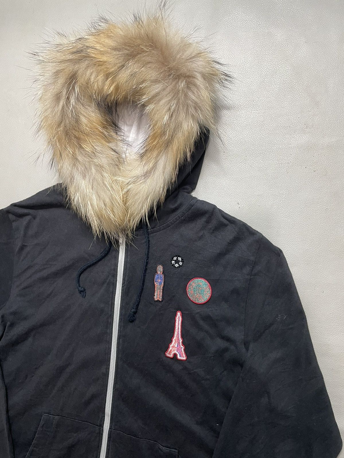 Takeo Kikuchi Takeo kikuchi zip Fur hoodie black lgb styled Size US M / EU 48-50 / 2 - 2 Thumbnail