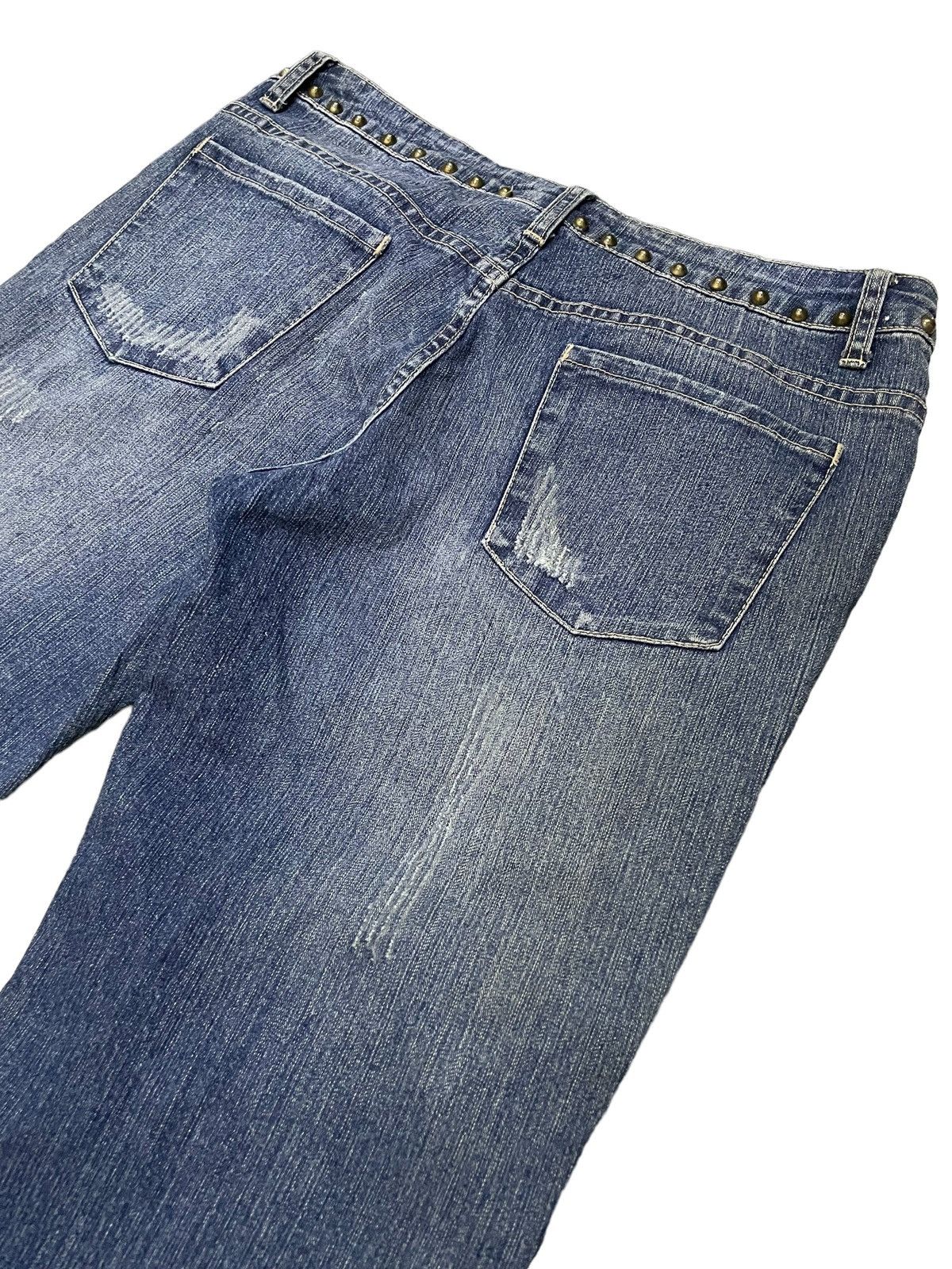 Hysteric Glamour × In The Attic Heatwave Studded Trimmed Flared Jeans Size US 32 / EU 48 - 12 Thumbnail