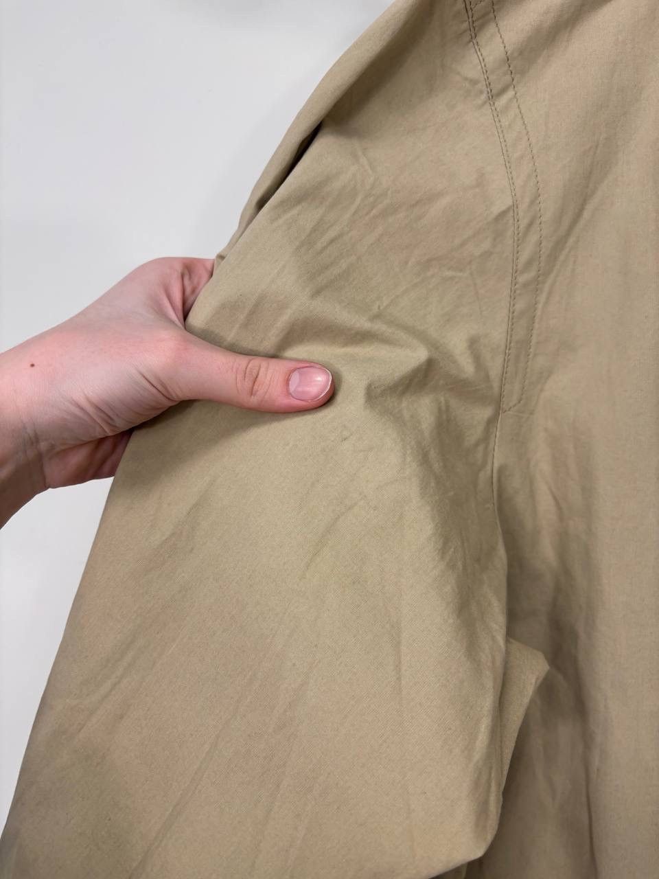 Bogner Bogner Women’s Beige Cotton Short Trench Coat Jacket Size XL / US 12-14 / IT 48-50 - 11 Thumbnail