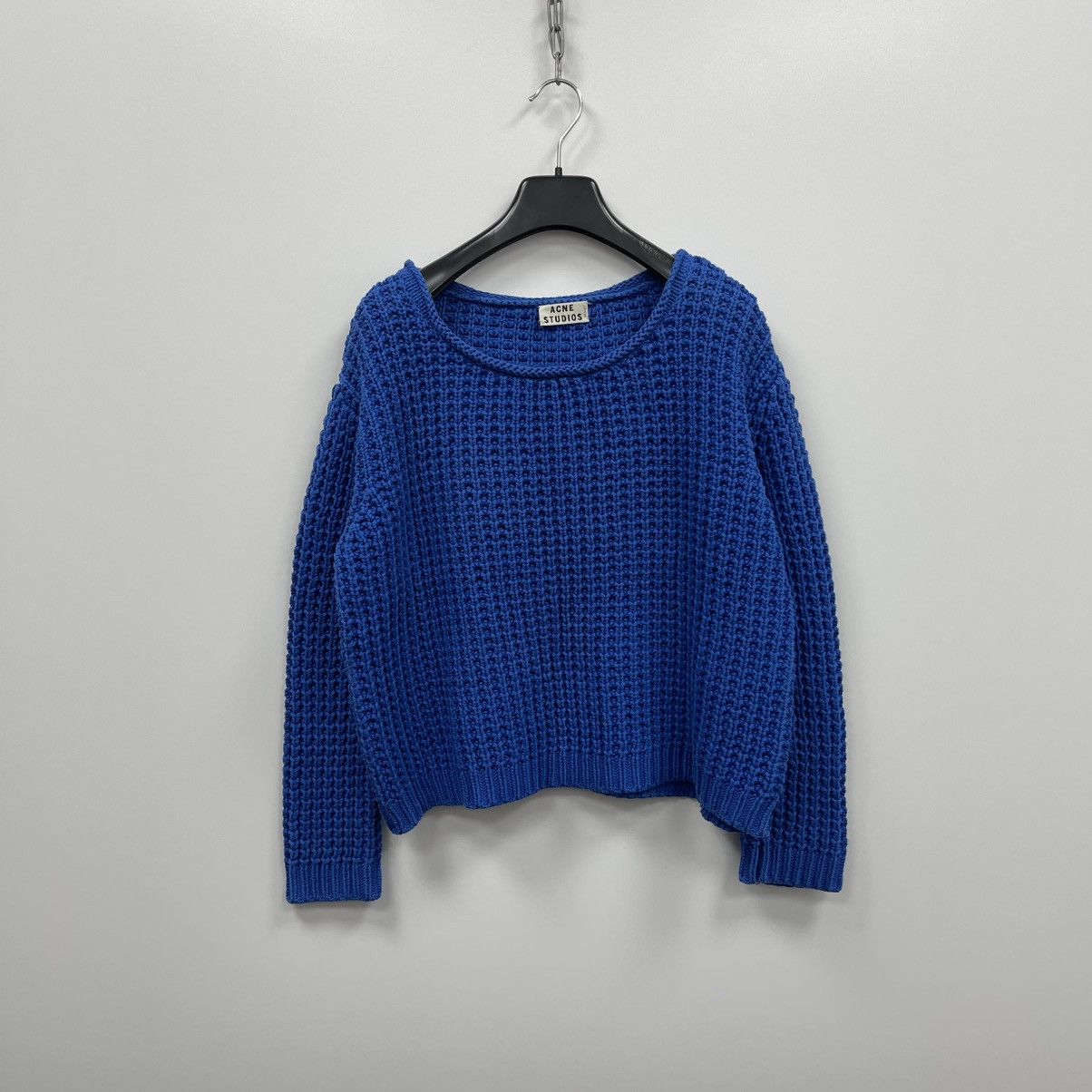 Acne Studios Acne Studios W Sapata Solid Waffle S13 Cotton Knit Sweater Size S / US 4 / IT 40 - 1 Thumbnail
